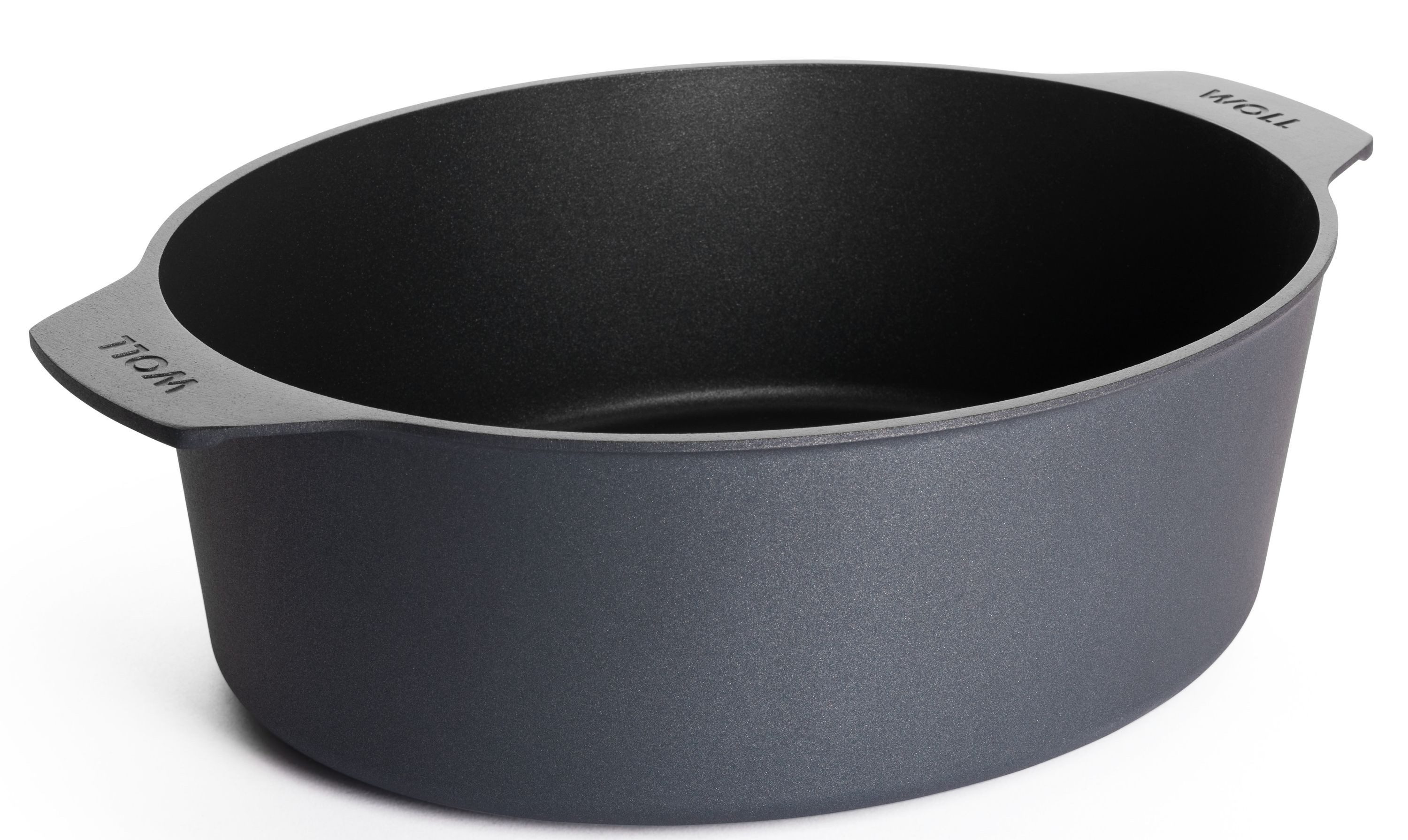 WOLL MADE IN GERMANY Bratentopf Diamond Lite Gussbräter Aluguss 30 x 14 x 36 cm Silikongriffe, Aluguss (Gussbräter)