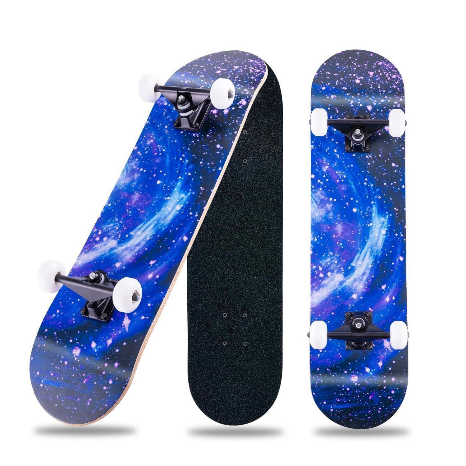 LuxusKollektion Skateboard Skateboard Cruiser 31x8" Blue-SK (1-St)