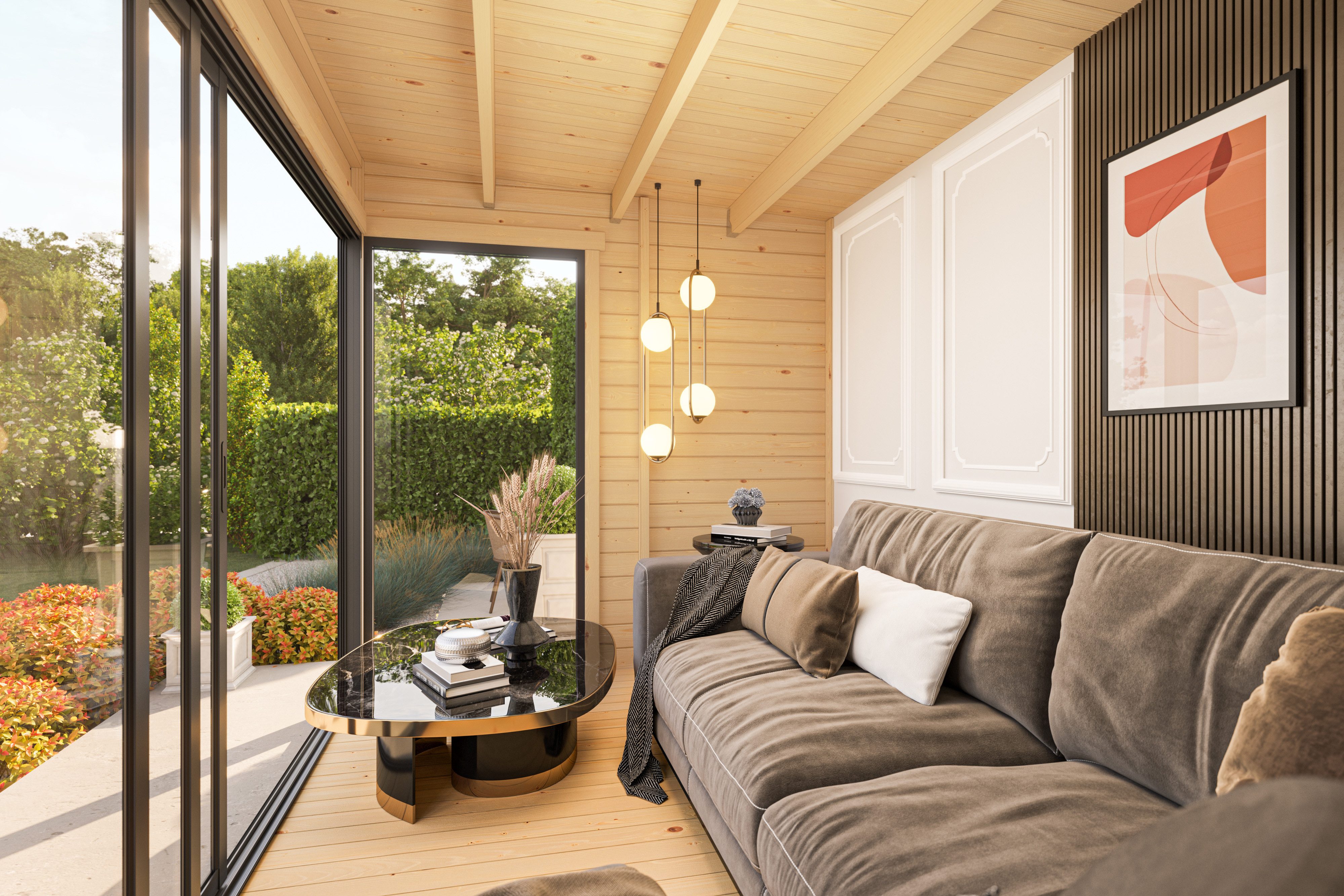 Nordic Holz Gartenhaus AUSTIN 3, BxT: 379,6x259,6 cm
