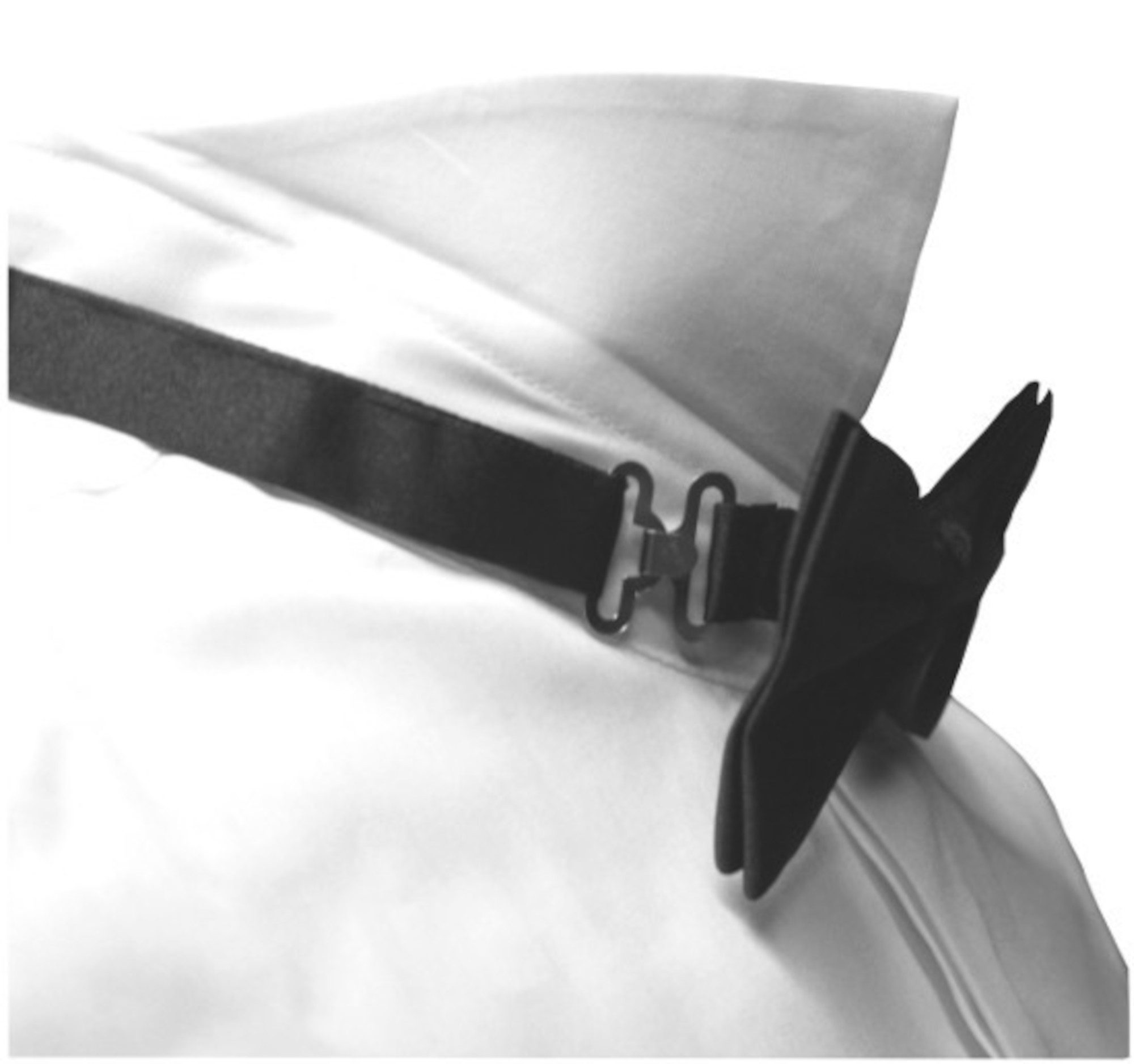 Huber Hemden Smokinghemd HU-1021 Kläppchen-Kragen Fliege schwarz oder silbe günstig online kaufen