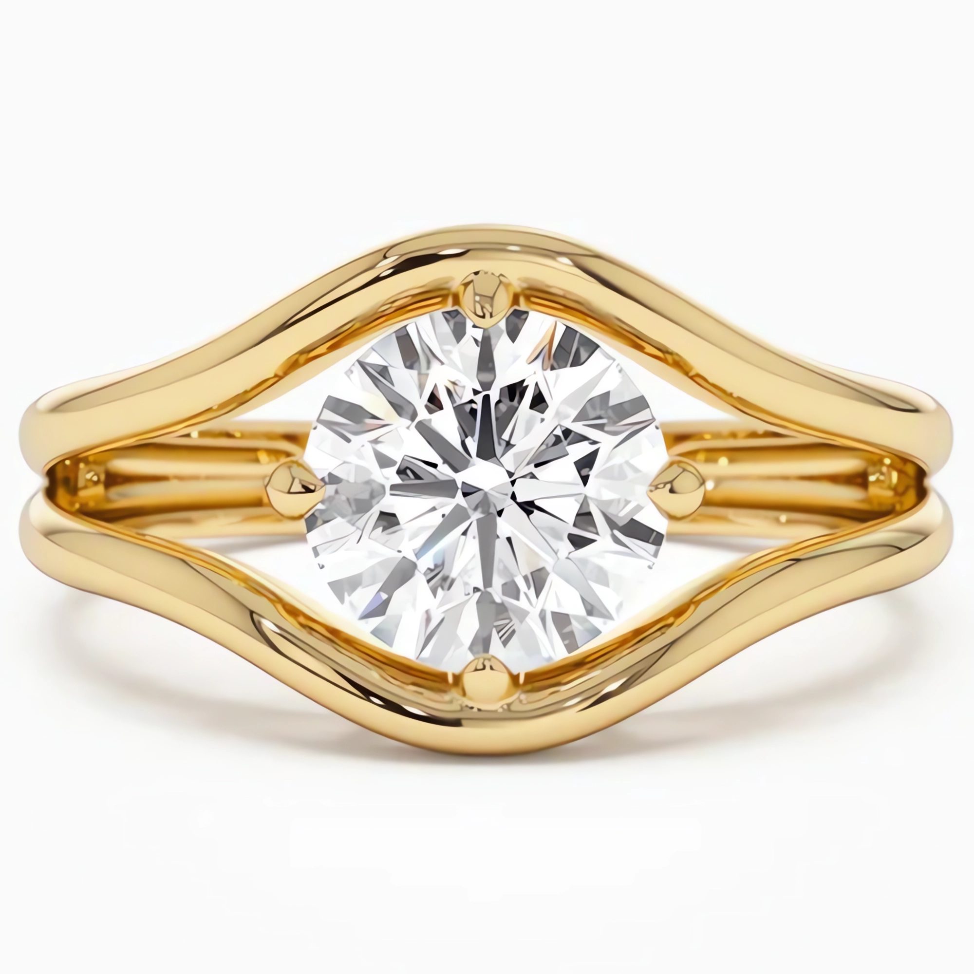 Jumpeak Diamantring 1.5 karat, Diamantring, Lab Grown Diamant Ring, Geschenk für Frau, IGI, Ring Damen, Ring WeiBgold Damen, Ring Rosegold, Gold Ring, E VS1 2EX