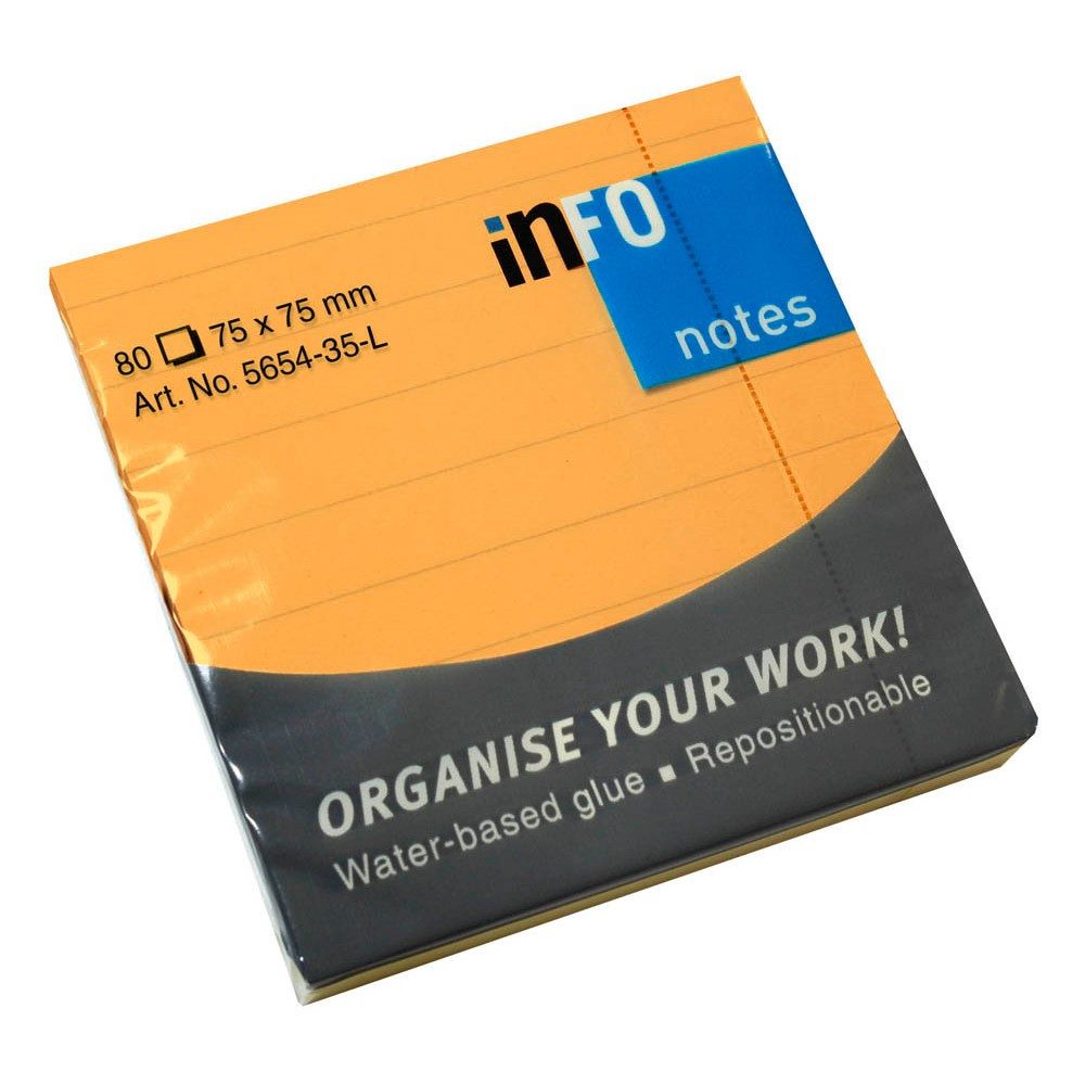 inFO Marker inFO 5654-35-L Haftnotizen Standard orange 1 Block