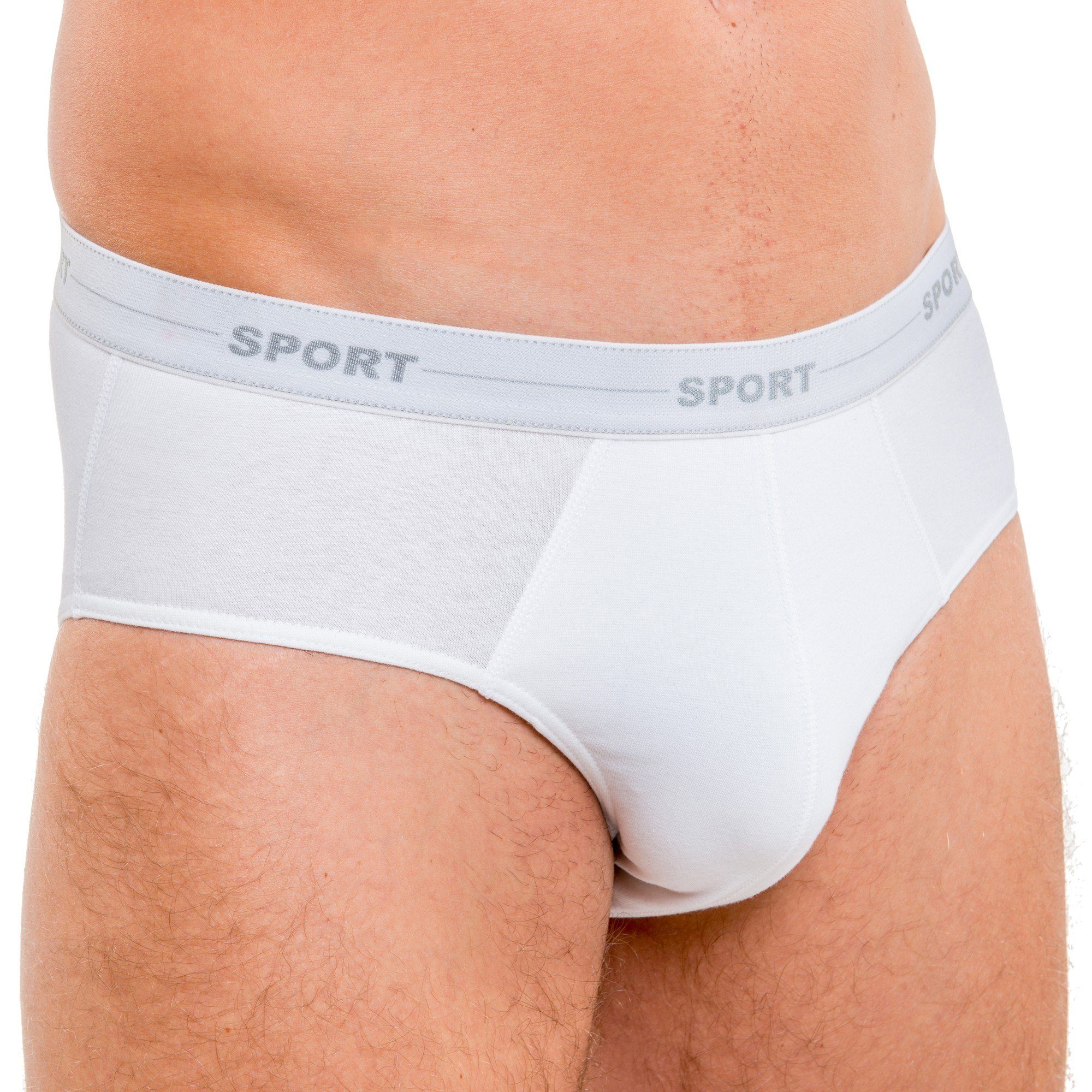 HERMKO Slip 83103 (Pack, 3er) Bio-Baumwolle/Elastan, enganliegend, ohne Eingriff, Dehnbund