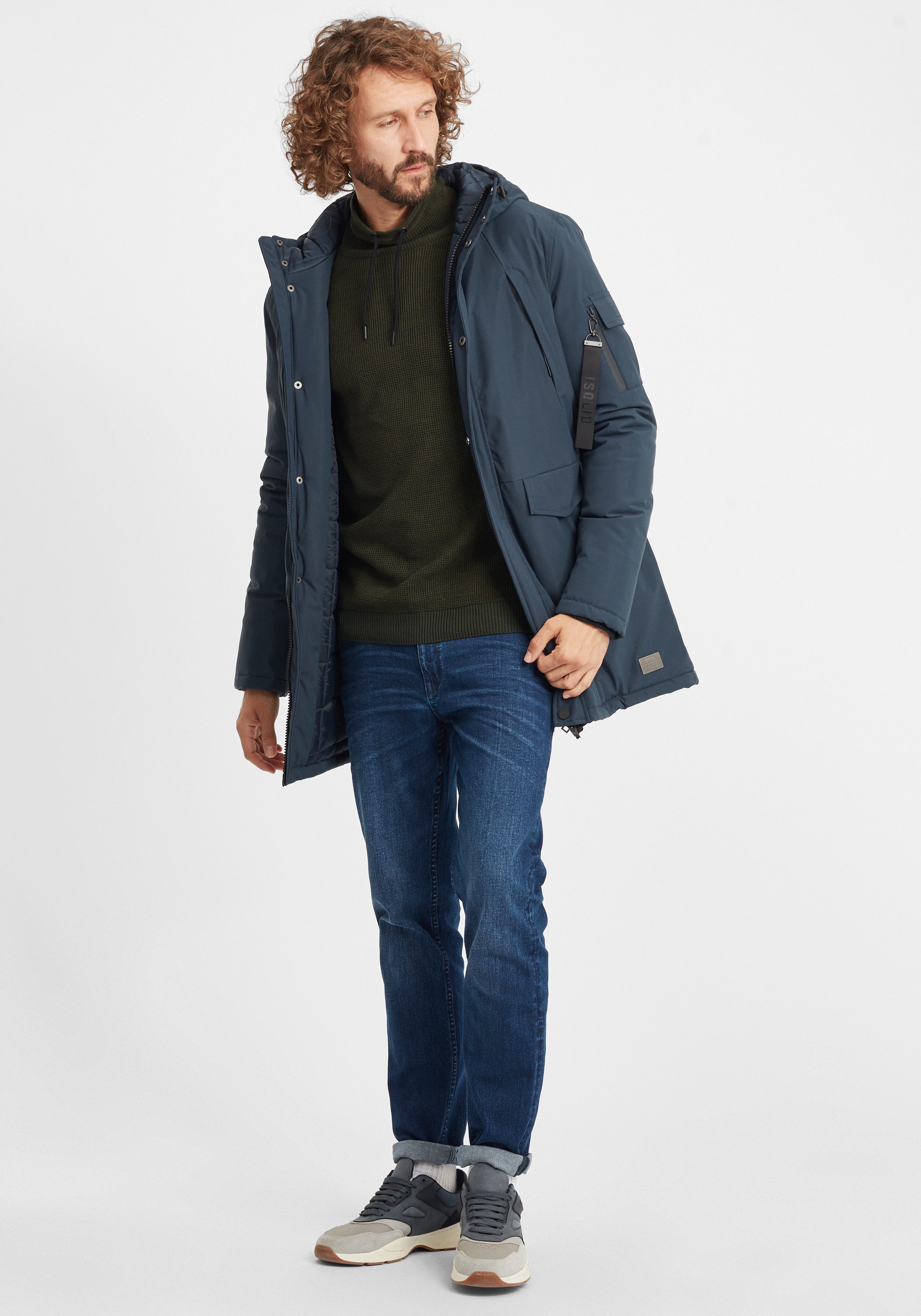 !Solid Parka SDMaver Gefütterte Winterjacke mit Kapuze und praktischen Taschen