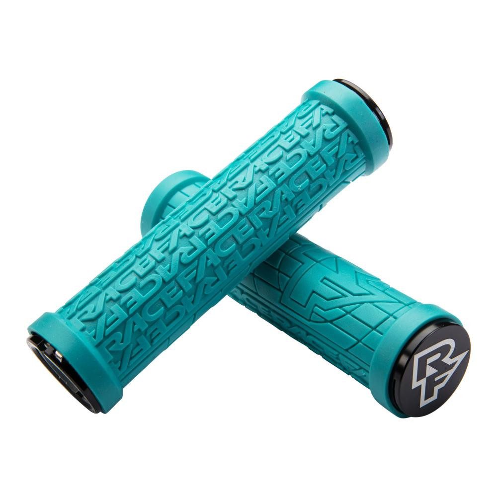 Race Face Fahrradlenkergriff Race Face Grippler Lock-On Griff, 30mm, turquois türkis - sicherer Hal