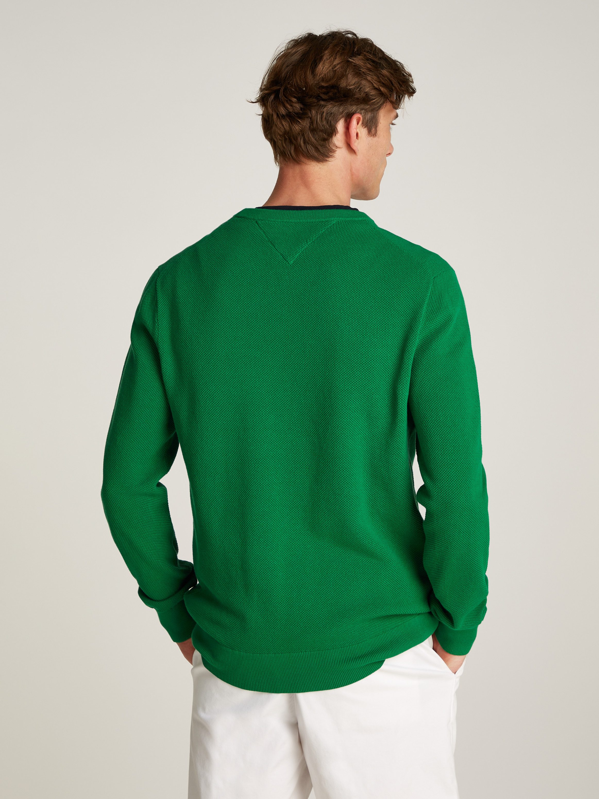 Tommy Hilfiger Rundhalspullover ESSENTIAL STRUCTURE CREW NECK mit Struktur günstig online kaufen