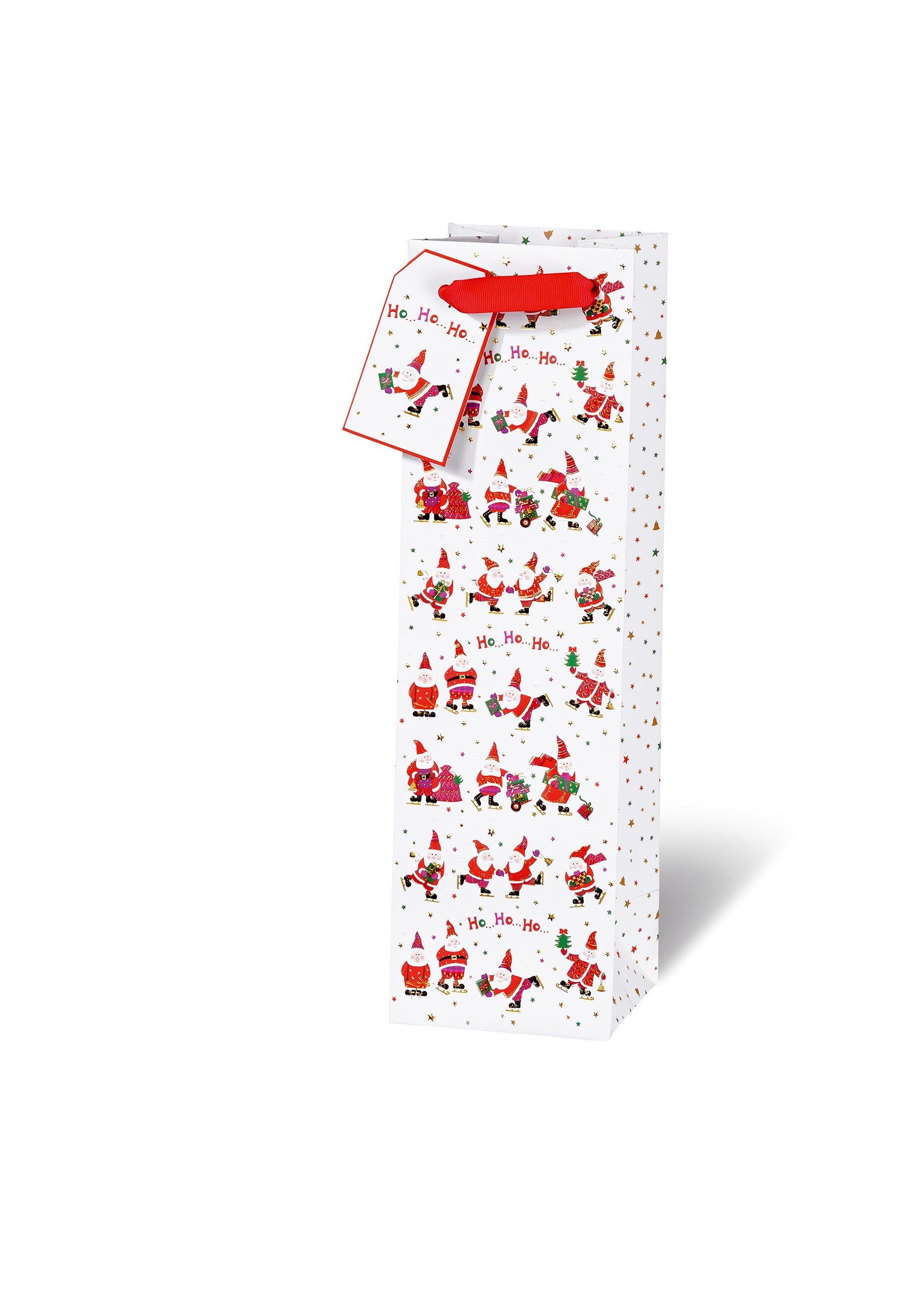 BSB Grußkarten Tasche SantasTurnowsky Flaschentüte - Weihnachtstüte