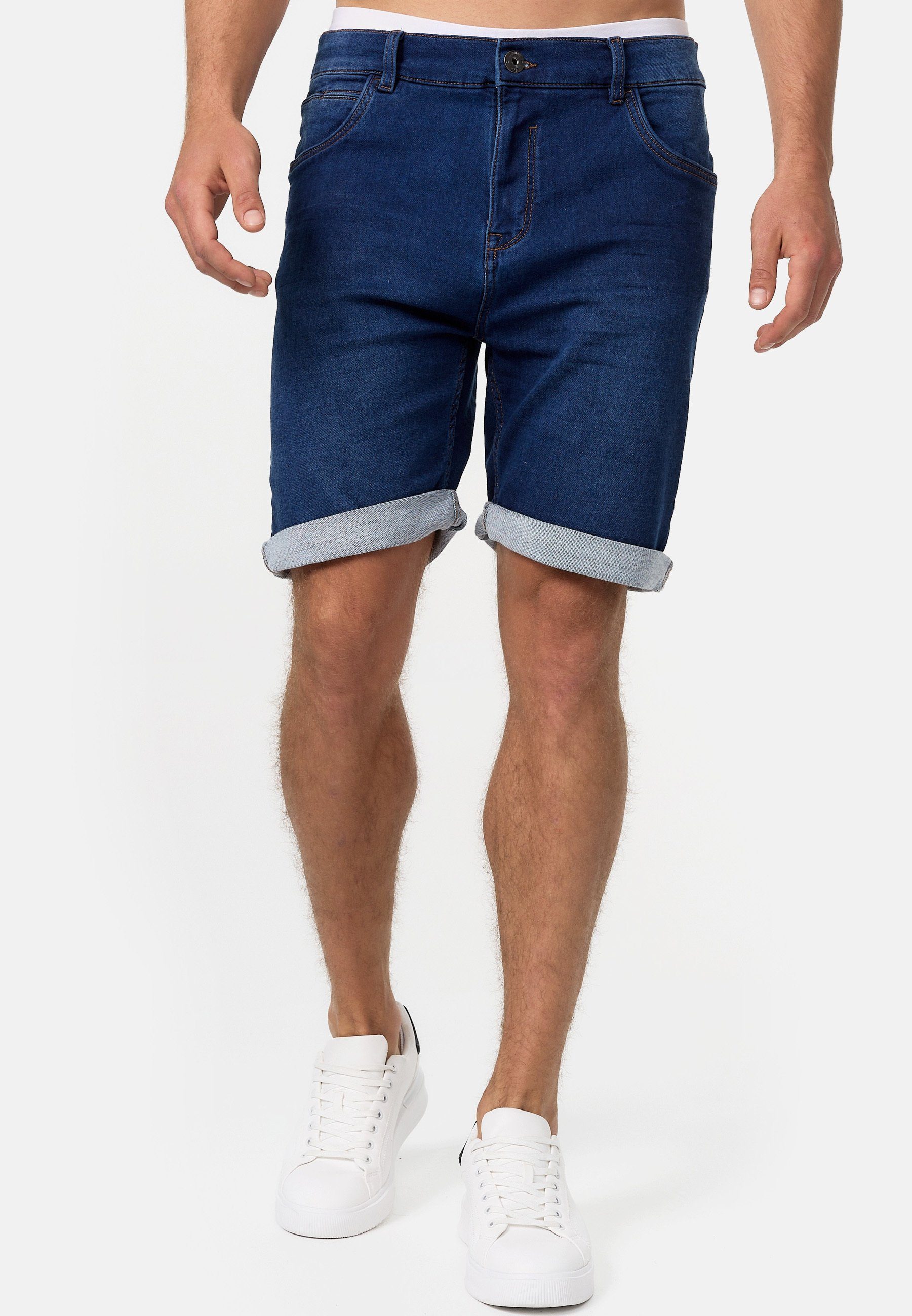 INDICODE Jeansshorts Herren Lonar Jeans Shorts Herrenshorts Moderne und luftig leichte Herren Jeans-Shorts