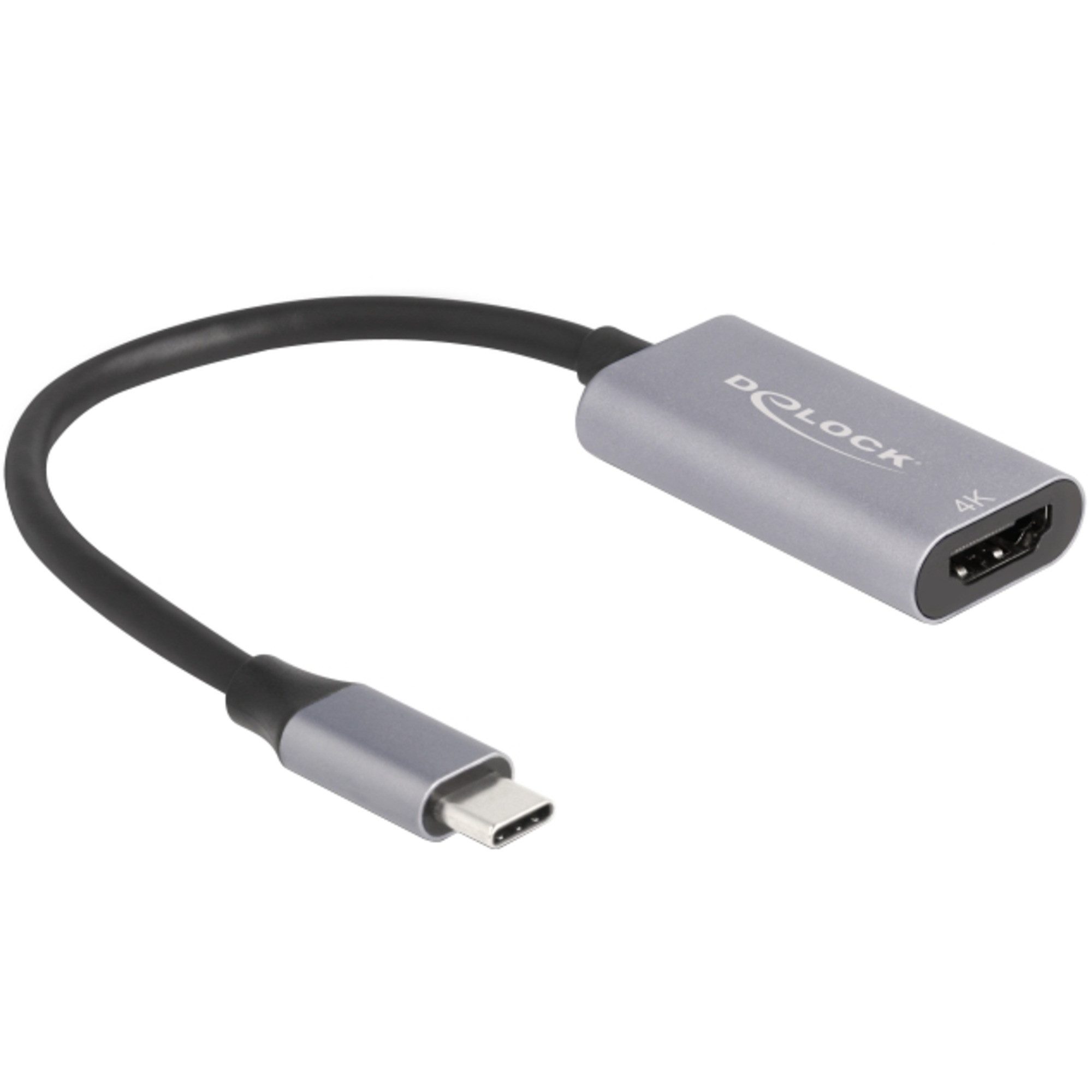 Delock DeLOCK USB Adapter, USB-C Stecker > HDMI Buchse 4K Computer-Kabel