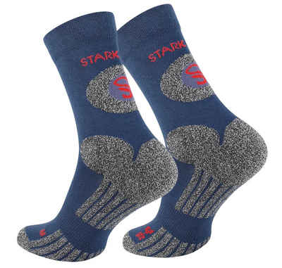 Stark Soul® Wandersocken 2 Paar Wandersocken, Trekking Outdoor Socken - Hiking (2 Paar) eingewebtes Logo