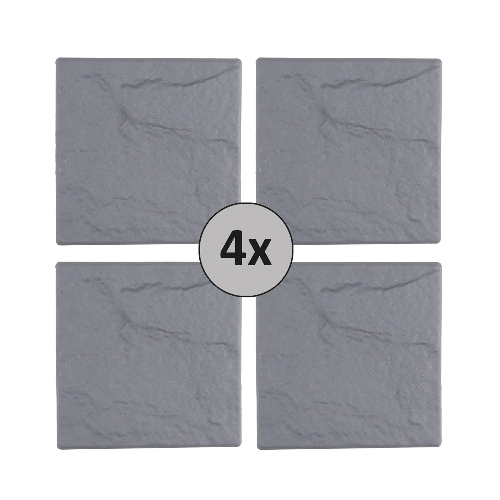 HTI-Living Trittsteine Gehwegplatte Steinoptik Nessa, 30x30 cm, Set, 16 Platten, Trittstein Gartenweg