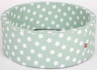 Knorrtoys® Bällebad »Soft, Green White Stars«, & 300 Bälle grey/white/transparent; Made in Europe
