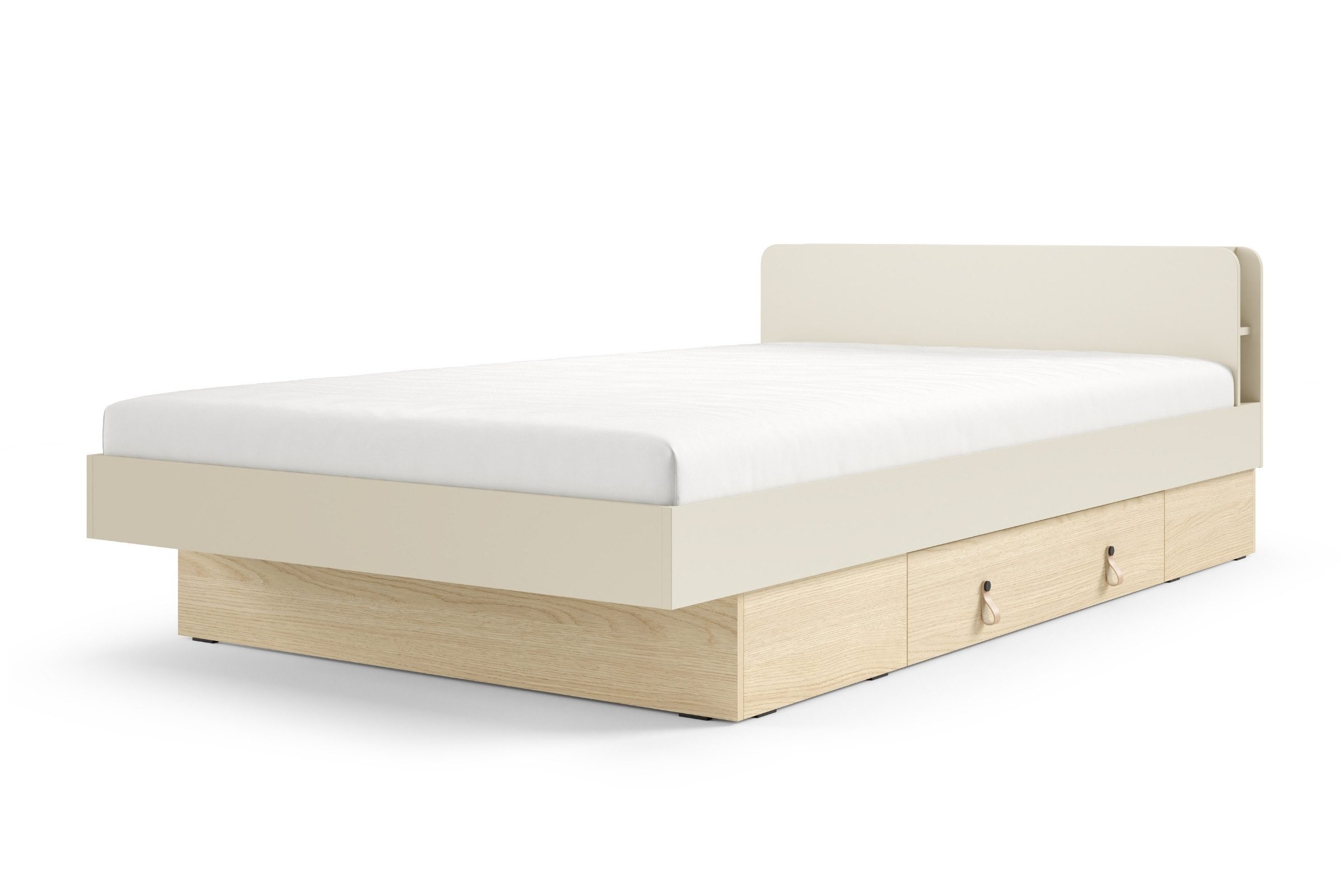 Deine Möbel 24 Einzelbett Bett SOVI 18 90x200 / SOVI 19 120x200 cm, skandinavisches Design (Set, 1-tlg., SOVI - Kollektion), Jugendbett, Kinderbett mit Schublade, Regal und Lattenrost