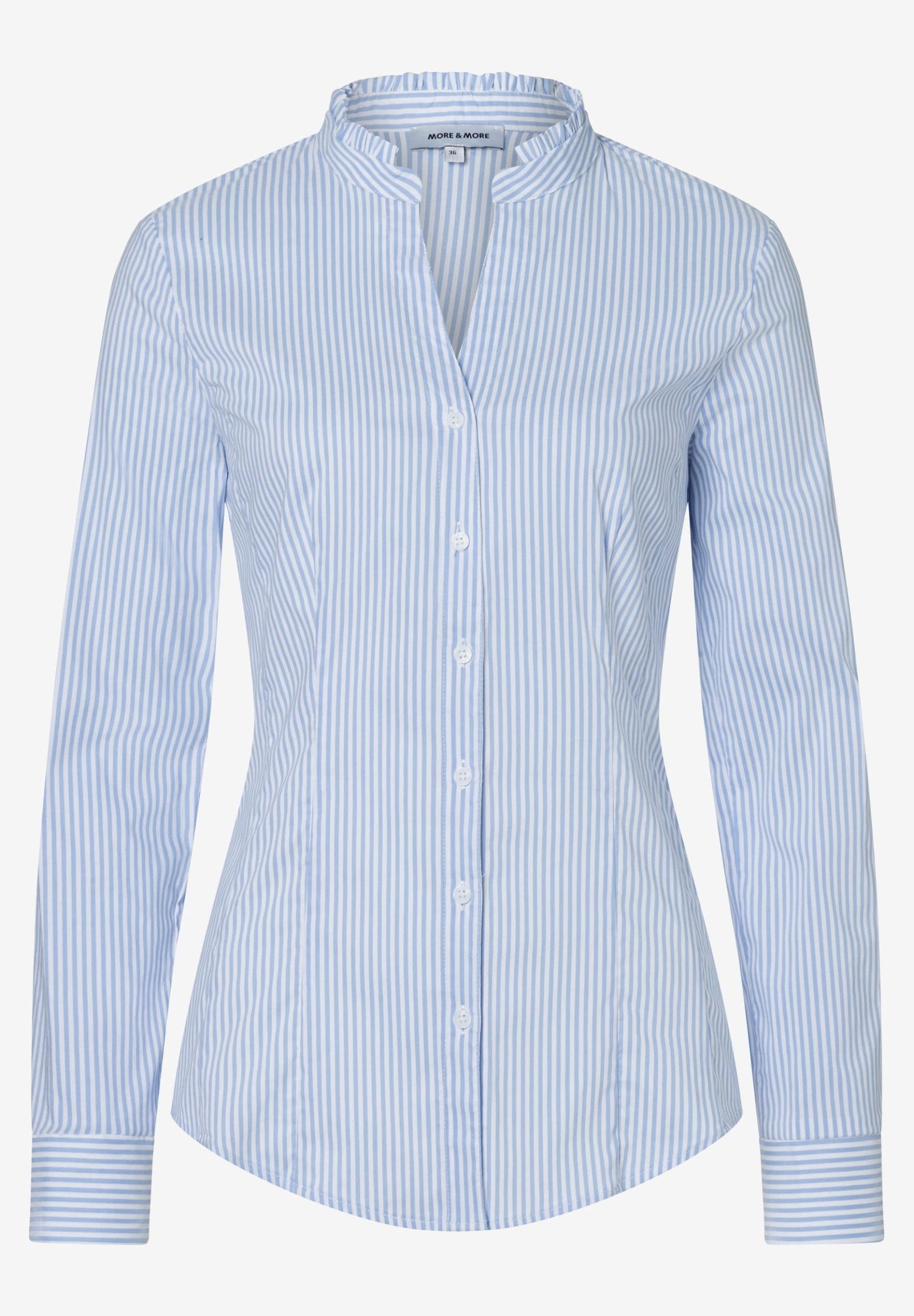 MORE&MORE Hemdbluse Striped Cotton Stret günstig online kaufen