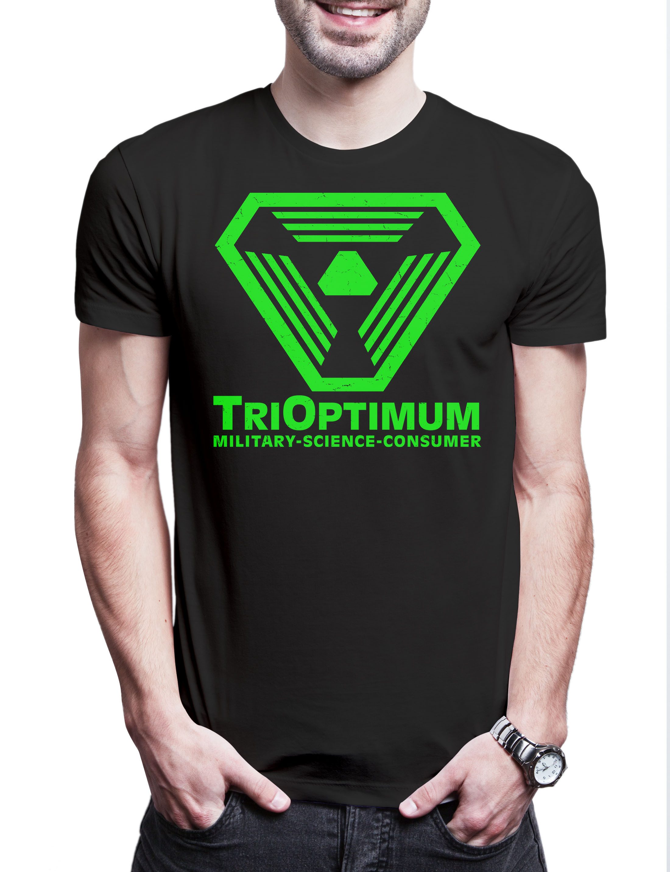 Print-Shirt System Trioptimum Corporation II Herren T-Shirt Corp Shock Citadel