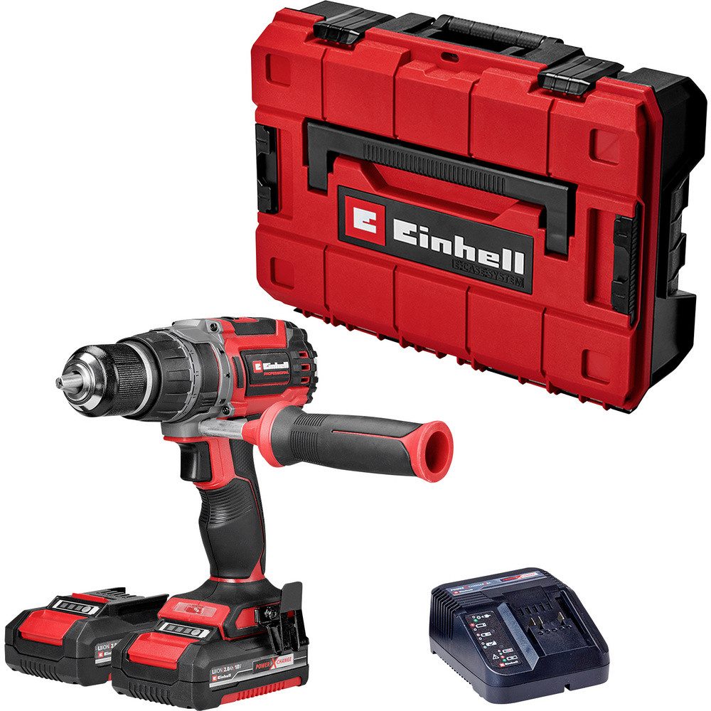 Einhell Schlagbohrmaschine Einhell Professional TP-CD 18/70 Li-i BL (2x2,0Ah) 2-Gang-Akku-Schlag