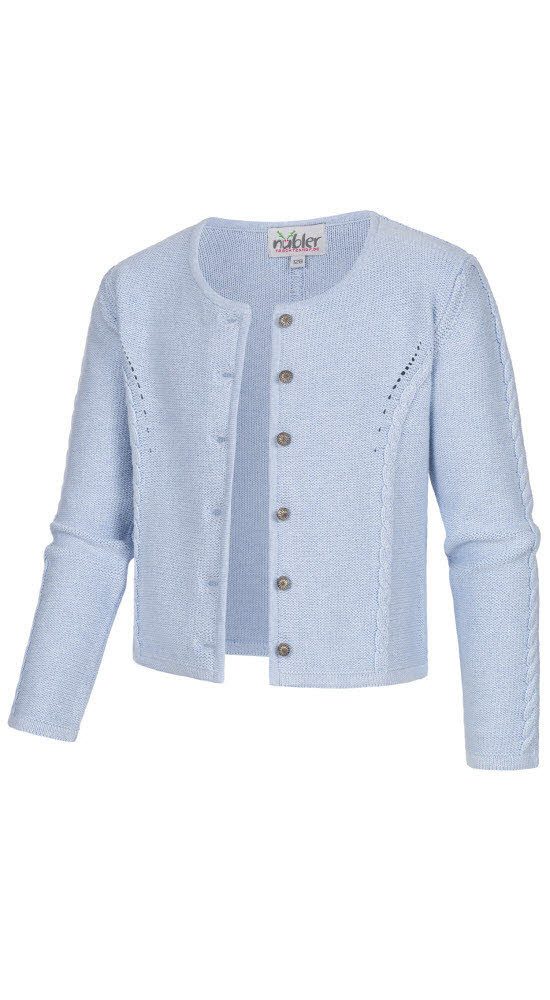 Nübler Trachtenstrickjacke Kinderstickjacke Amira Madl in Hellblau von Nübler