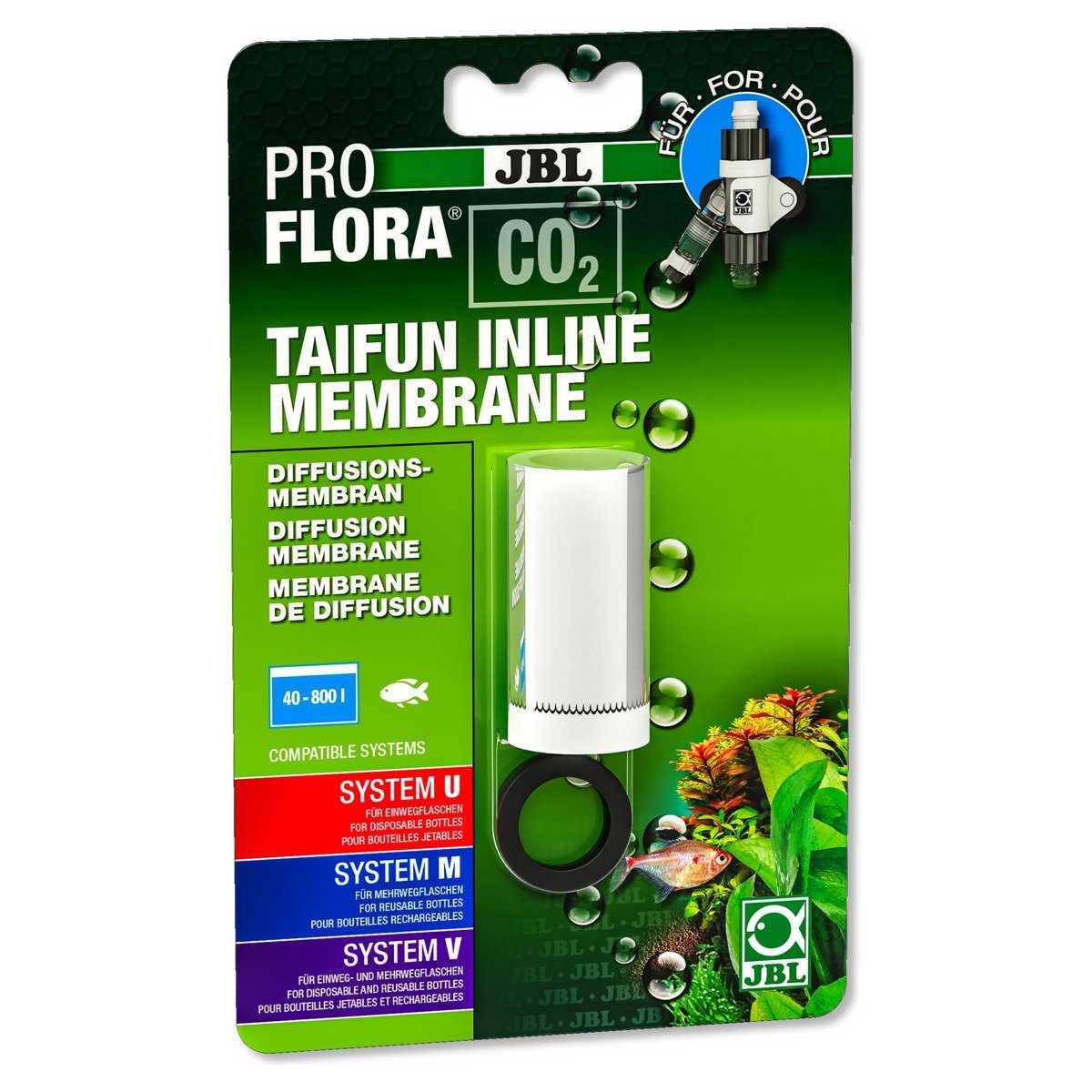 JBL GmbH & Co. KG CO2 Diffusor ProFlora CO2 Taifun Inline Membrane