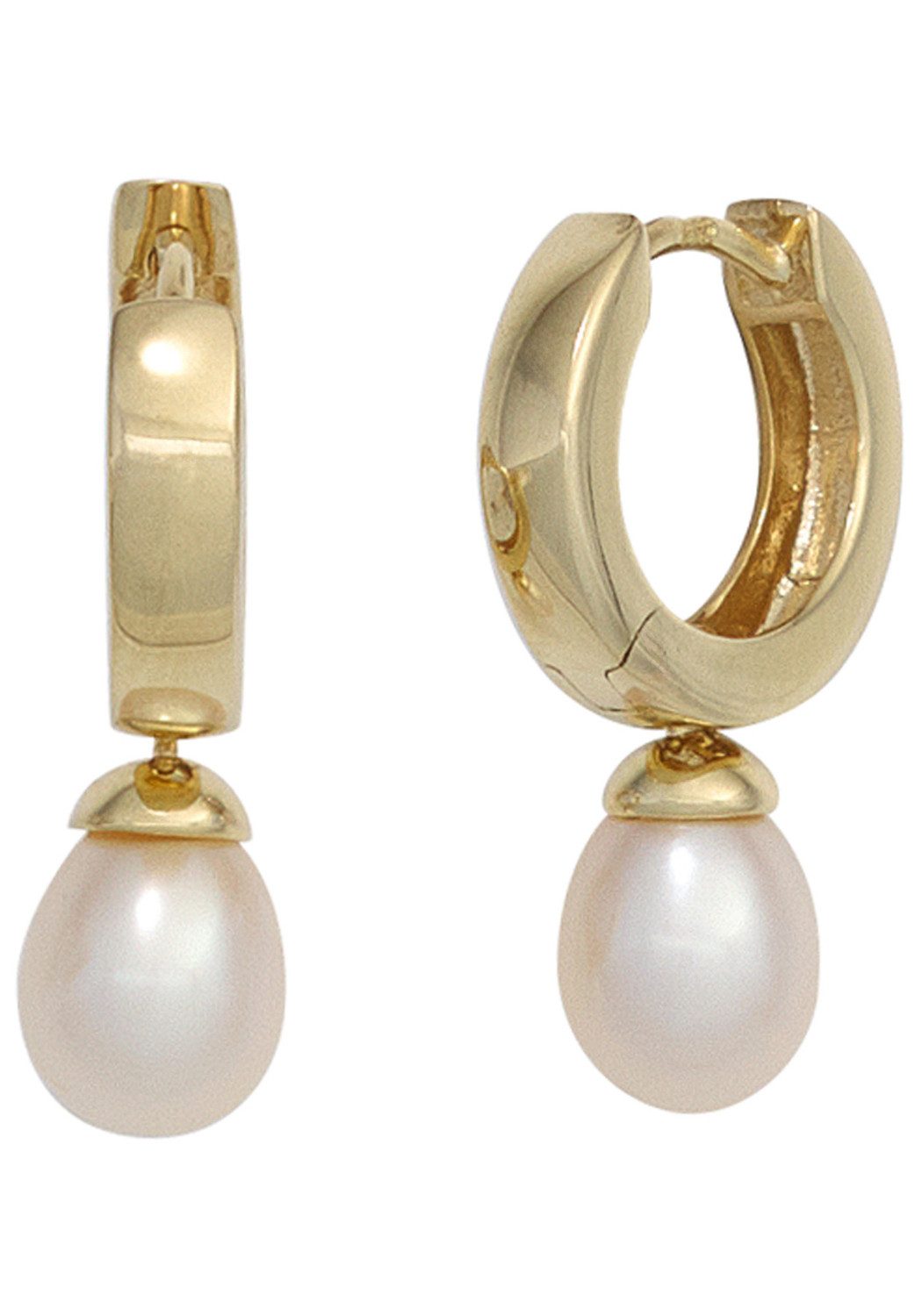 JOBO Perlenohrringe, 333 Gold mit Süßw... JOBO Perlenohrringe, 333 Gold mit Süßw...