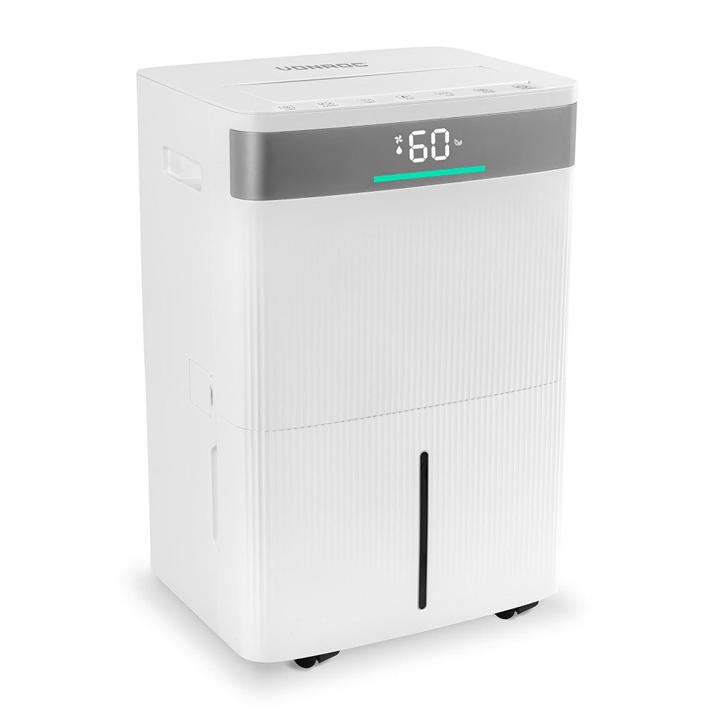 VONROC Luftentfeuchter Elektrisch mit WLAN & Ionisator – Leiser Raumentfeuchter, Entfeuchtung 40 l/Tag, Tank 5,5 l, – [für Räume ab ±50 m²] mit 5.5L Wassertank & App-Steuerung