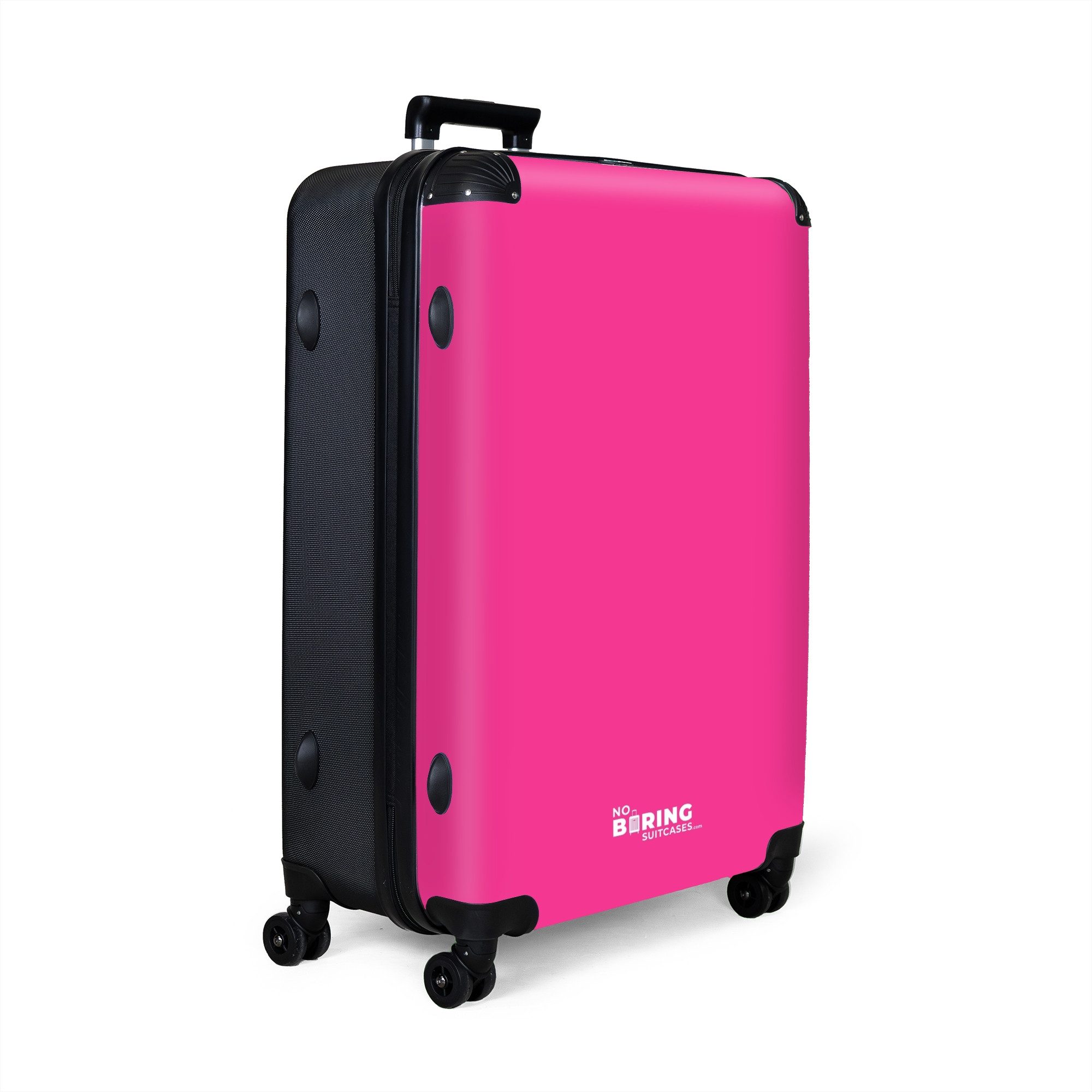 NoBoringSuitcases.com© Hartschalen-Trolley Rosa - Einfarbig 77 günstig online kaufen
