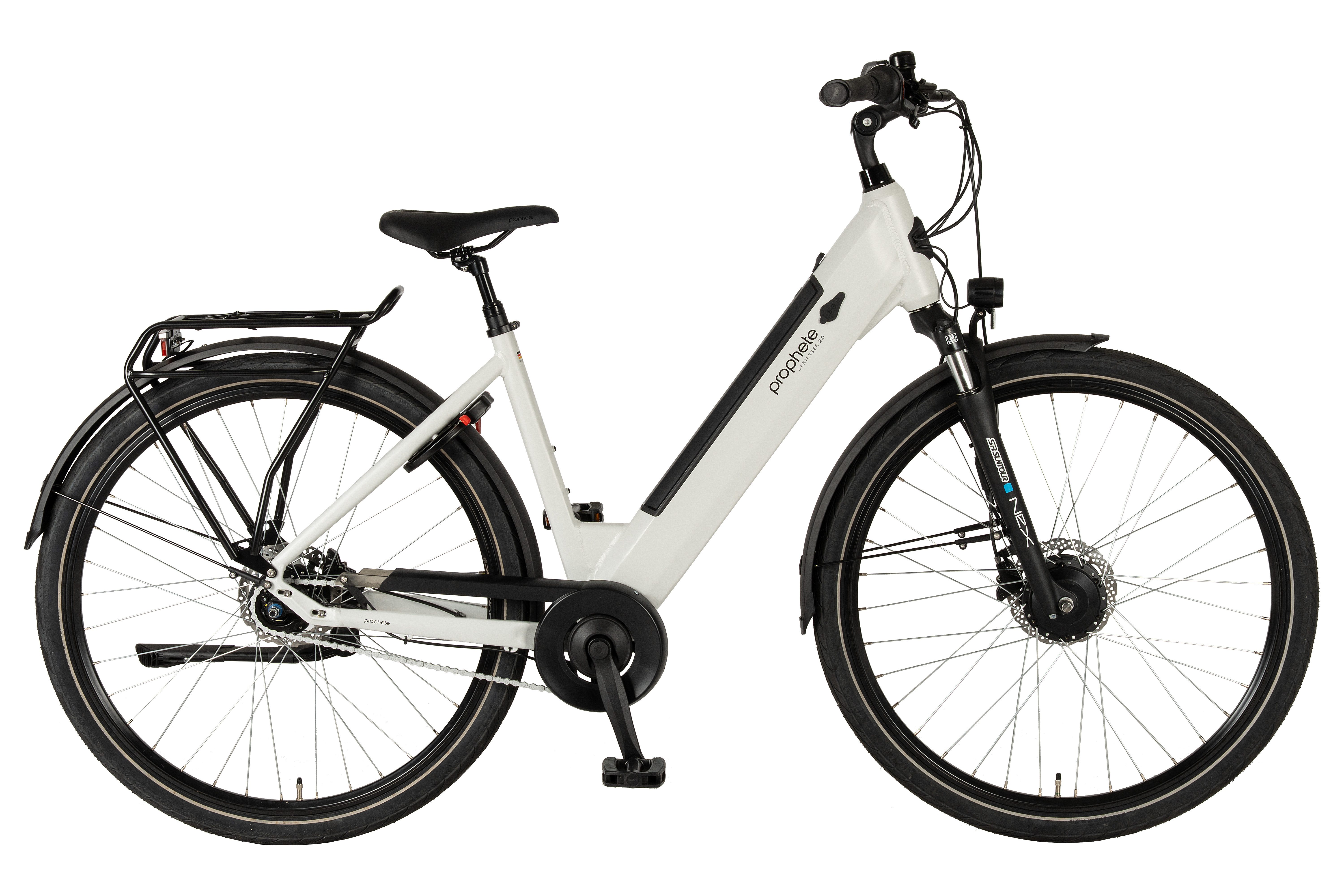 Prophete E-Bike Cityrad Geniesser 2.0, 7 Gang Shimano Nexus Schaltwerk, Nabenschaltung, Frontmotor, 360 Wh