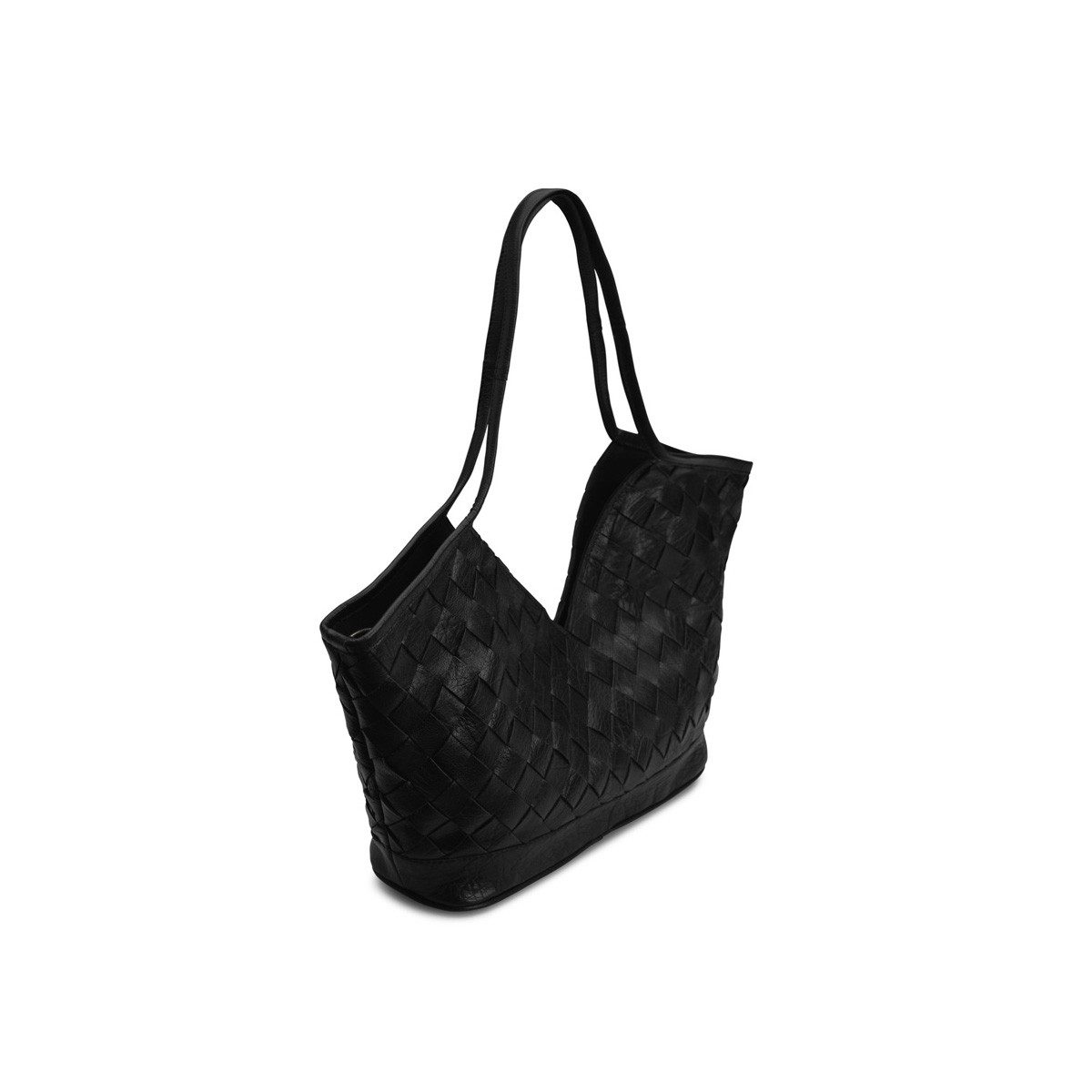 muud Handtasche Lederhandtasche Dosy Black