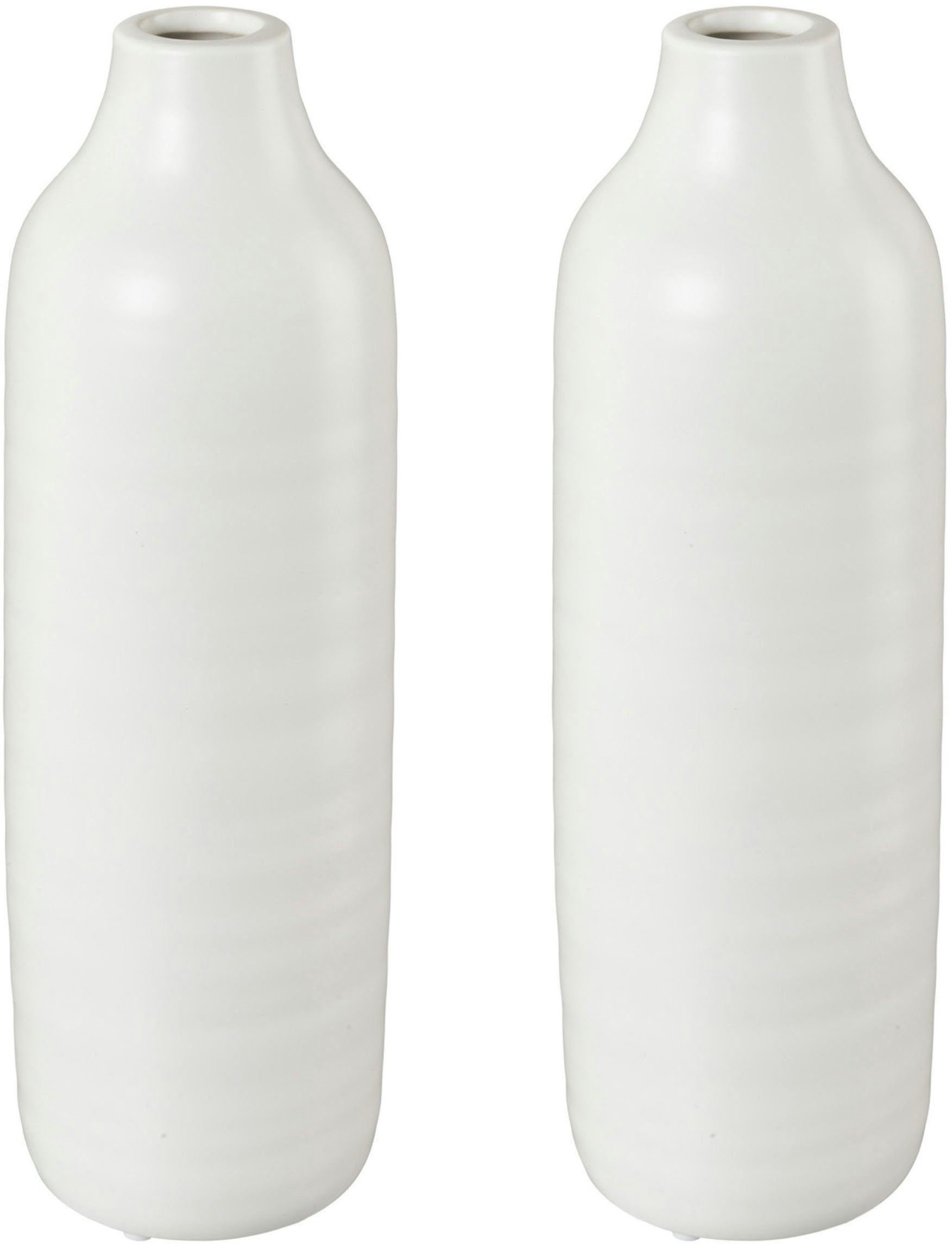 Creativ deco Dekovase (2 St), besondere Oberflächenstruktur günstig online kaufen