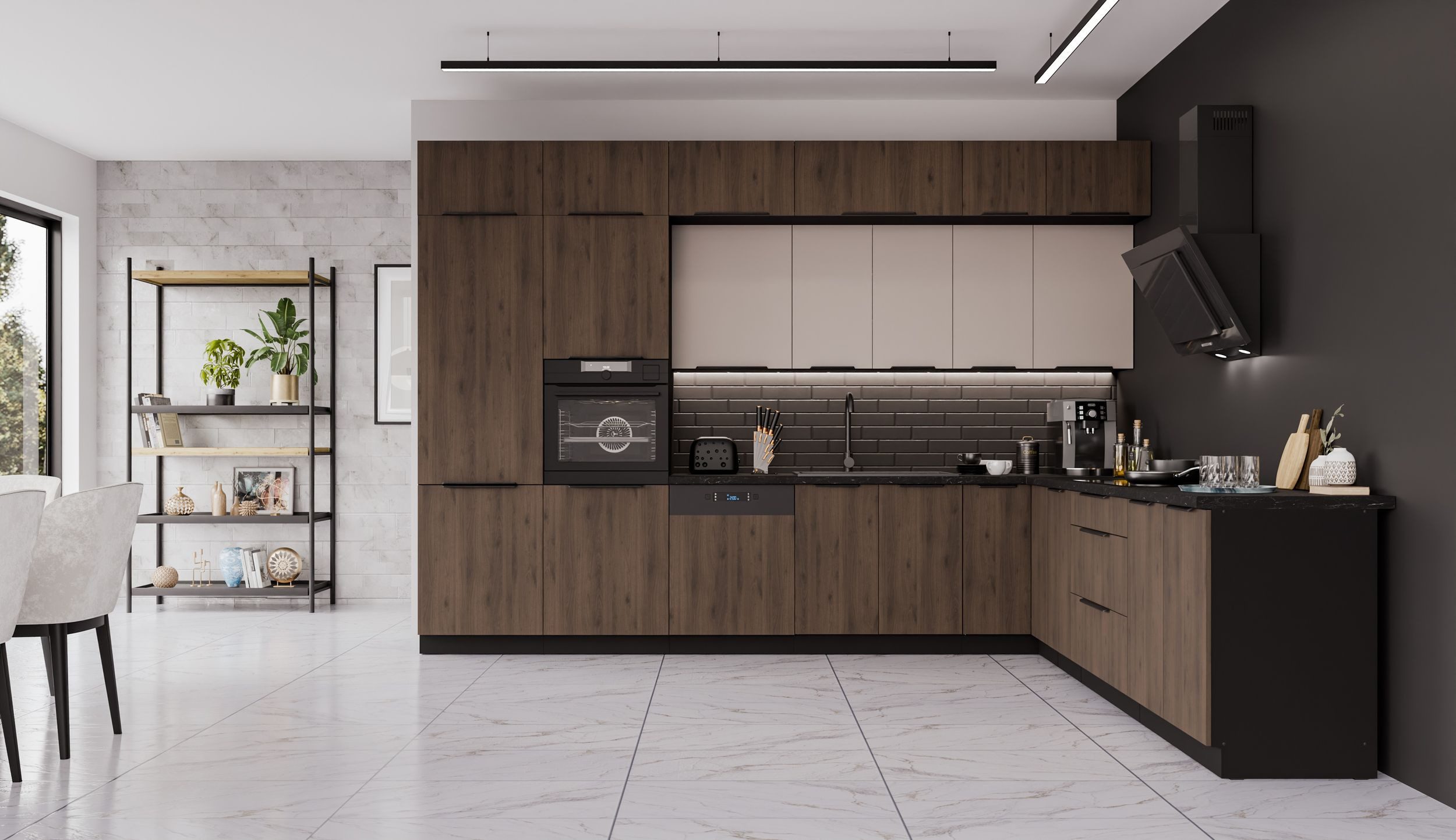 Küchen-Preisbombe Winkelküche MONZA + ARONA 350x290 XL Stauraum Küchenzeile günstig online kaufen