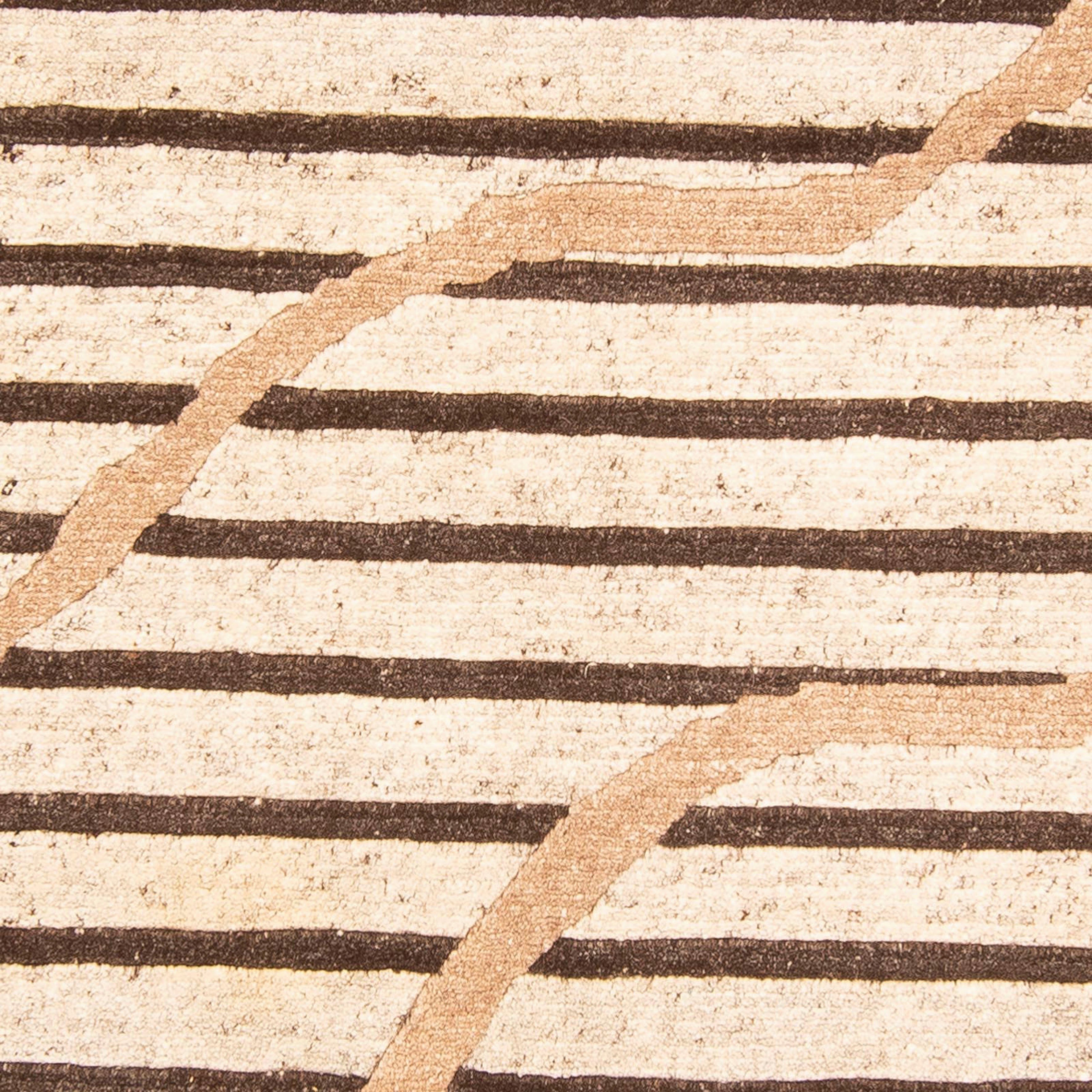 Wollteppich Nepal - rechteckig, Zertifikat 202 Handgeknüpft, cm 141 Einzelstück 18 mm, beige, - Höhe: morgenland, Wohnzimmer, x mit