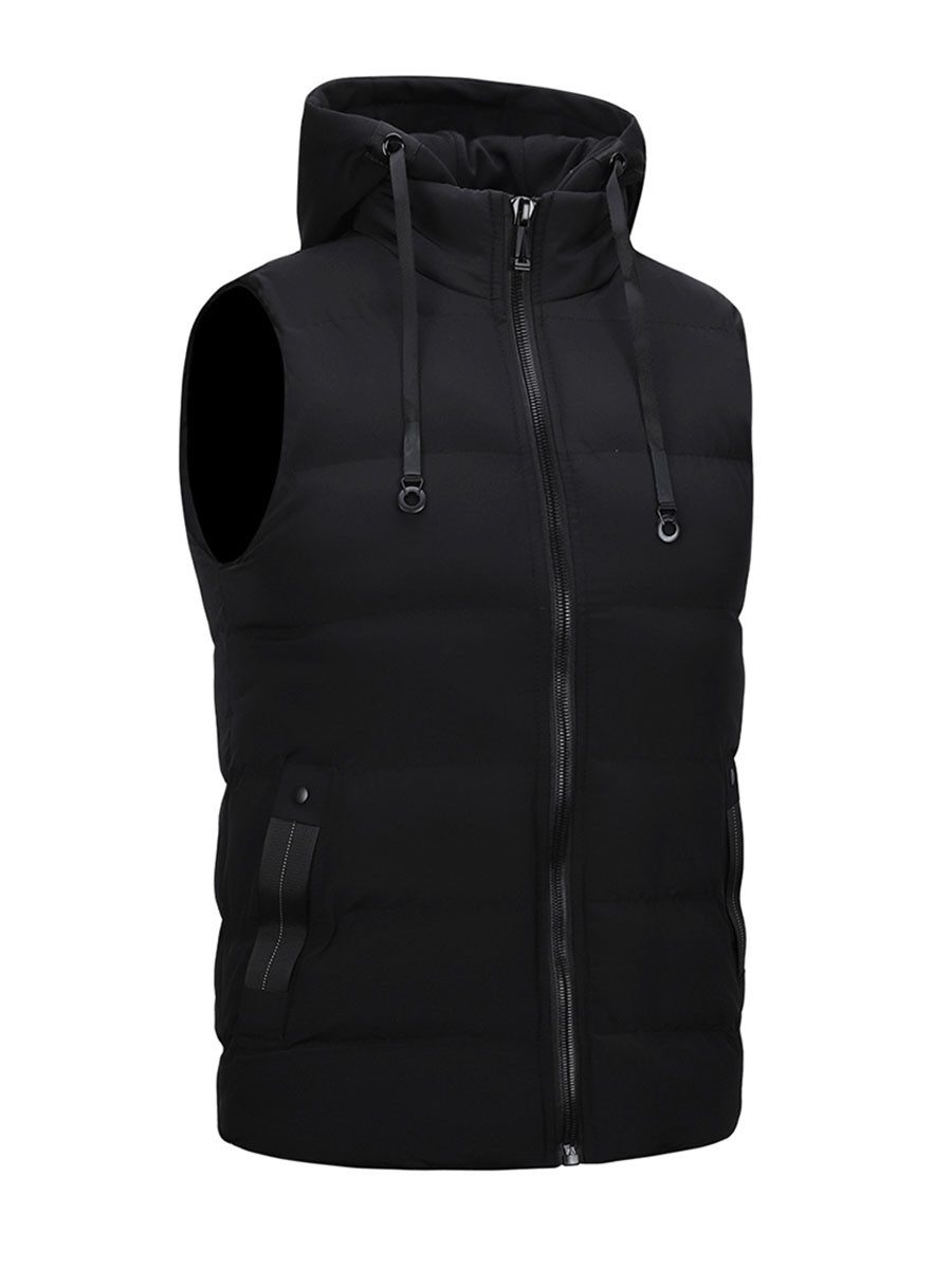 YOUTHUP Steppweste Herren winddichte Steppweste mit Kapuze günstig online kaufen
