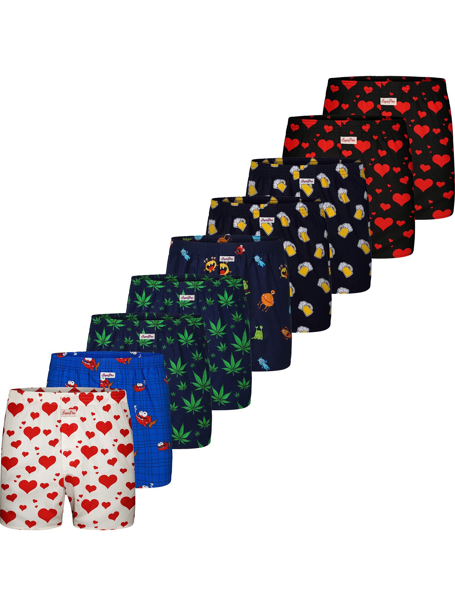 Boxer Motiv Print Mix