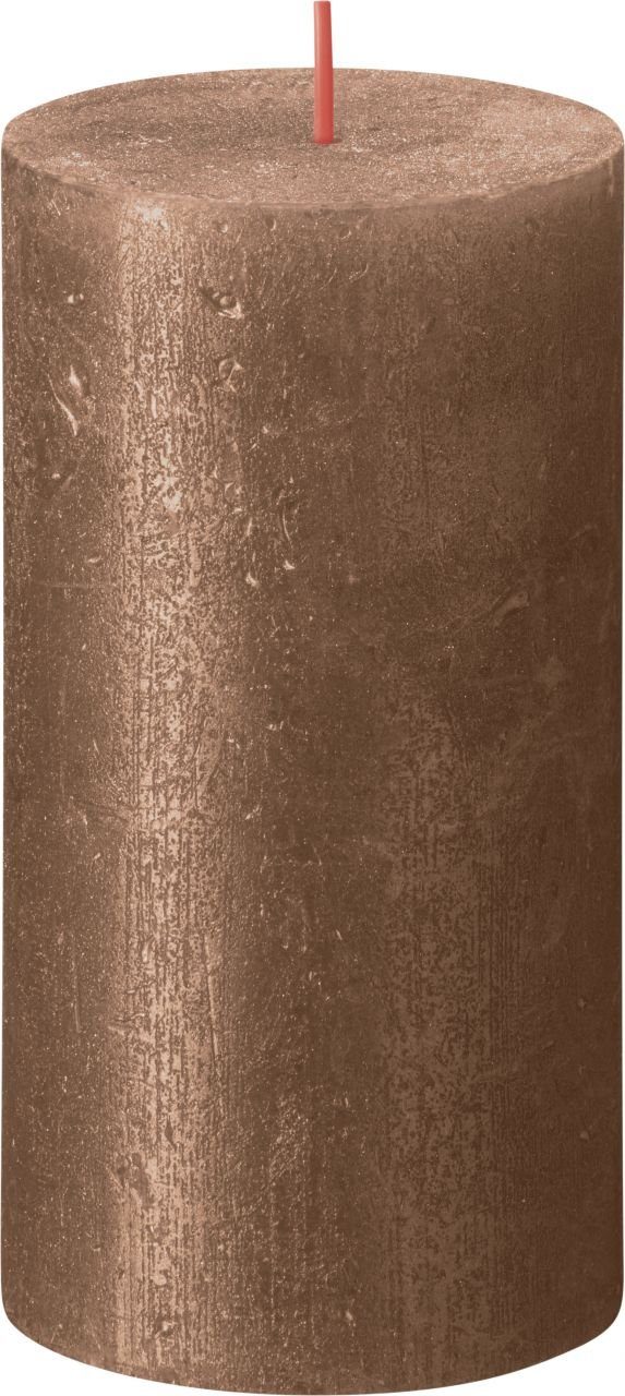 Kupfer Bolsius Stumpenkerze LED-Christbaumkerzen cm Shimmer 13 Rustik Bolsius