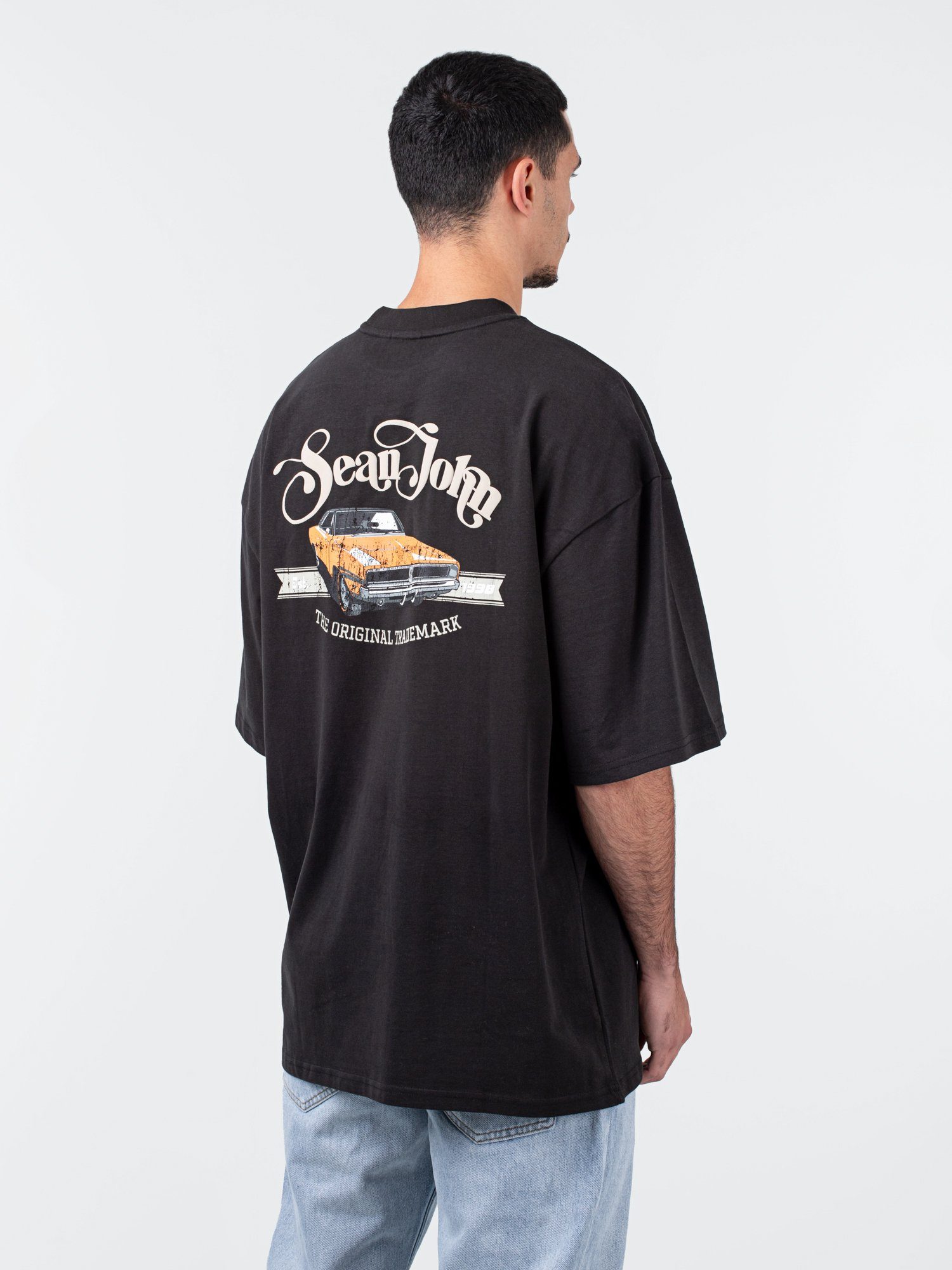 T-Shirt Backprint Logo Sean Retro John Sean Car Script John