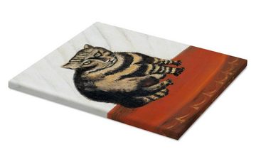 Posterlounge Leinwandbild Henri Rousseau, Die Tigerkatze, Wohnzimmer Malerei