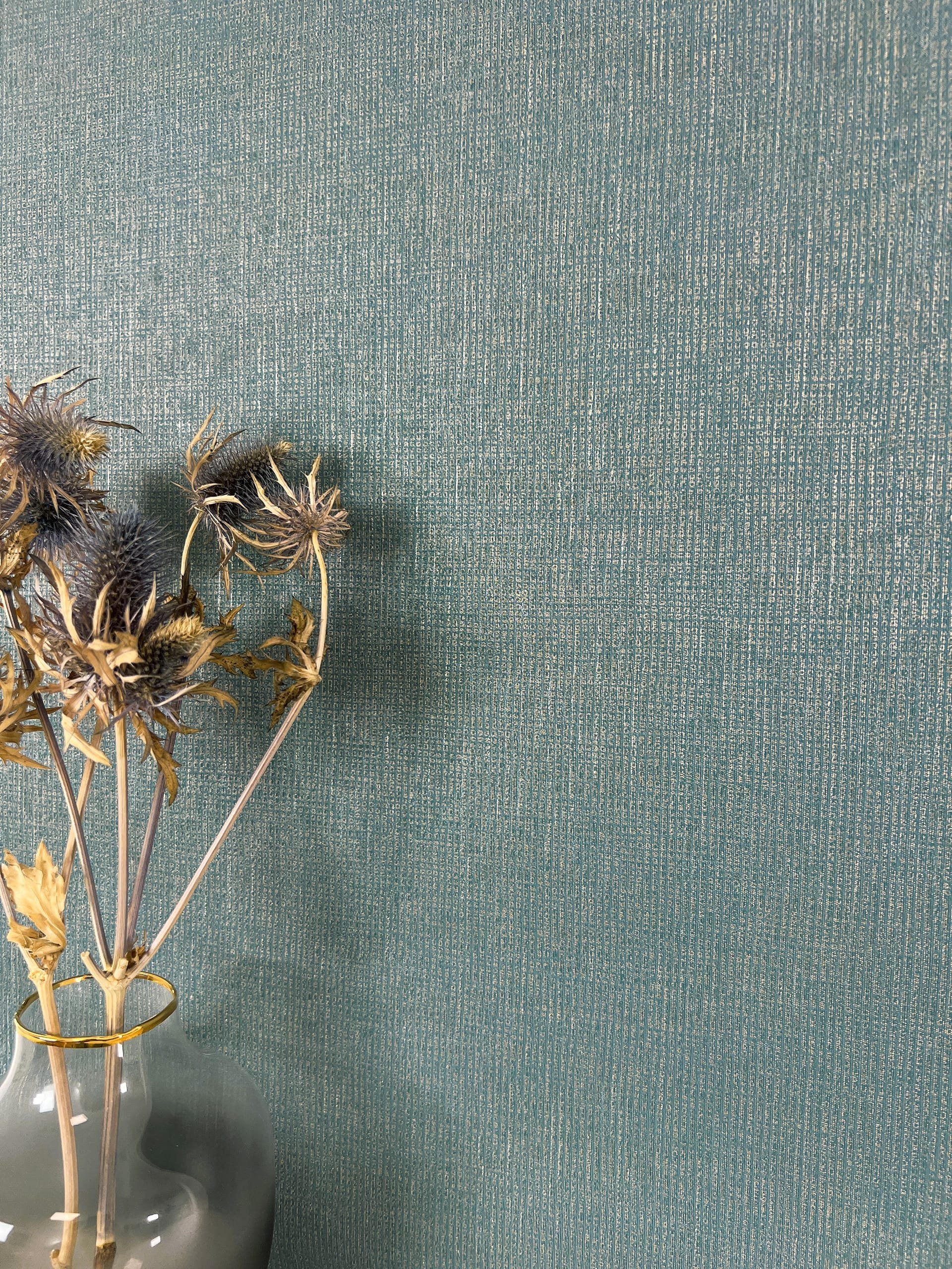 Newroom Vliestapete Aleen 06 Tapete Unitapete Einfarbig,Uni,Struktur, Blau günstig online kaufen