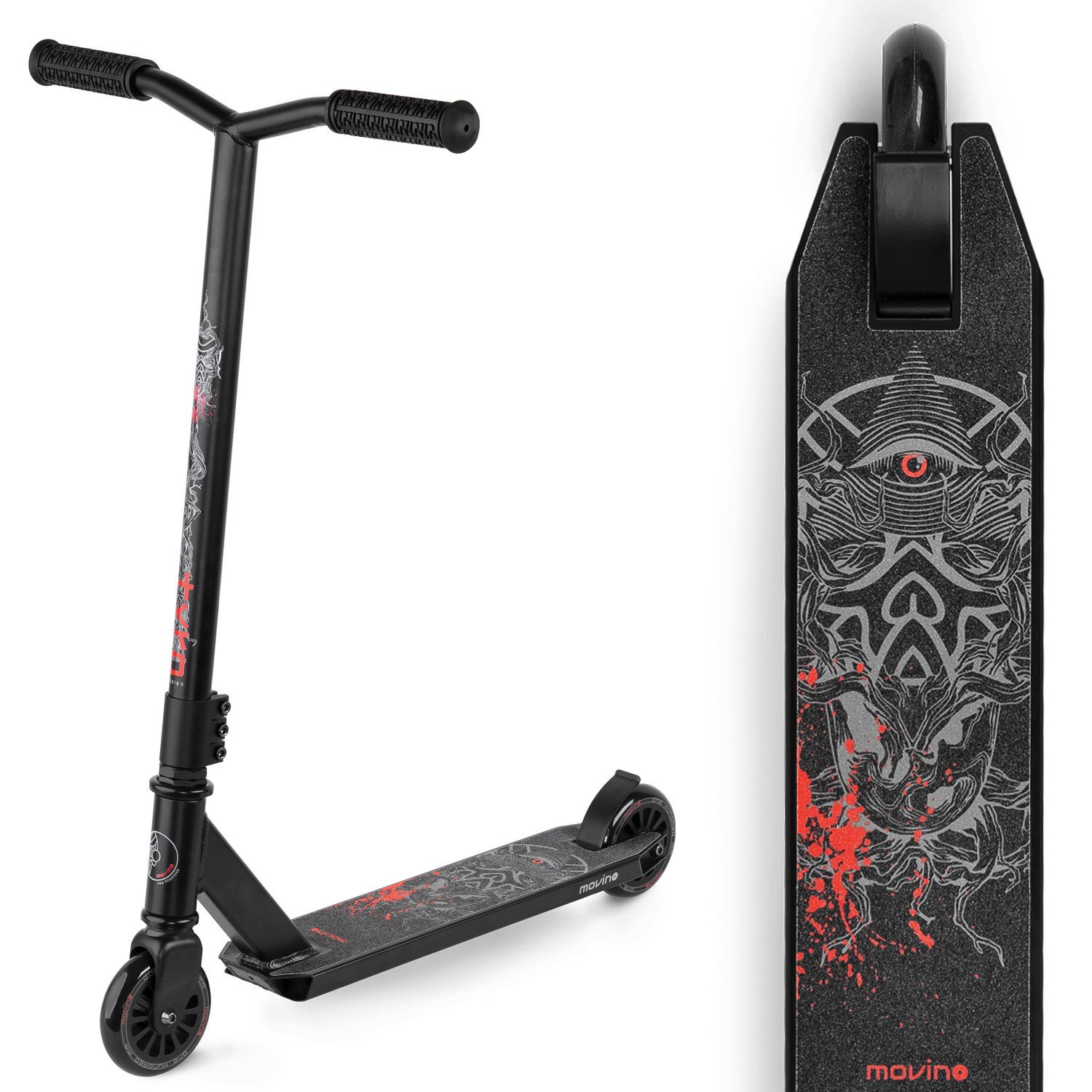 Movino Stuntscooter Stuntscooter MOVINO TYRO leicht 2,9 kg 100mm Rollen ABEC9