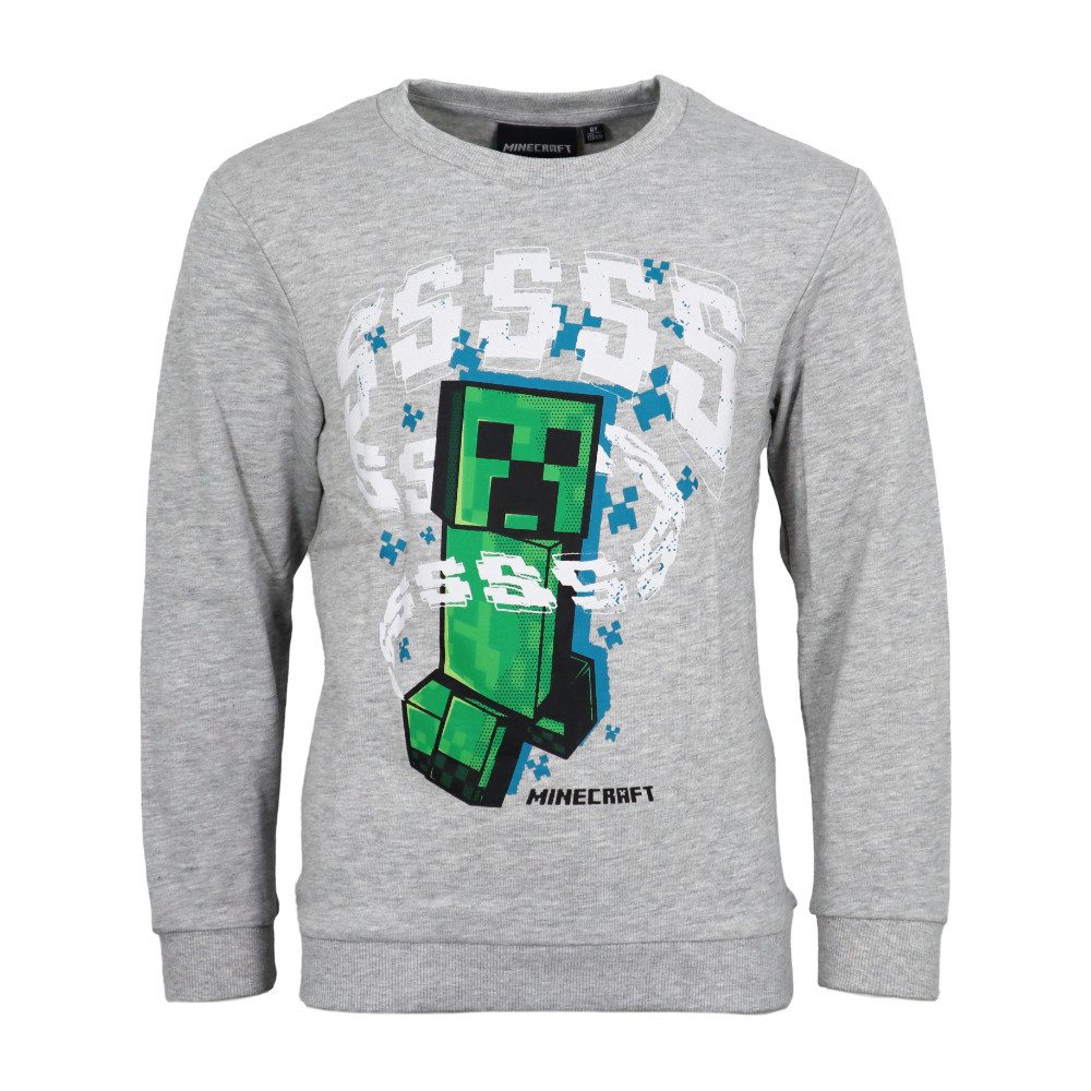 Minecraft Sweater Minecraft Gamer Creeper Kinder Jungen Pulli Pullover Gr. 128 bis 140
