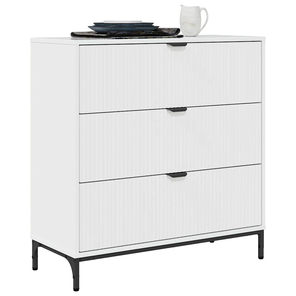 vidaXL Sideboard Sideboard Hochglanz-Weiß 79,5 x günstig online kaufen