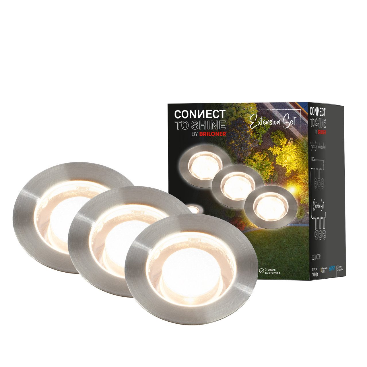Briloner Leuchten Gartenstrahler Briloner LED Boden-Einbaustrahler Connect to, Inkl. Leuchtmittel, Nicht dimmbar ohne Bewegungsmelder