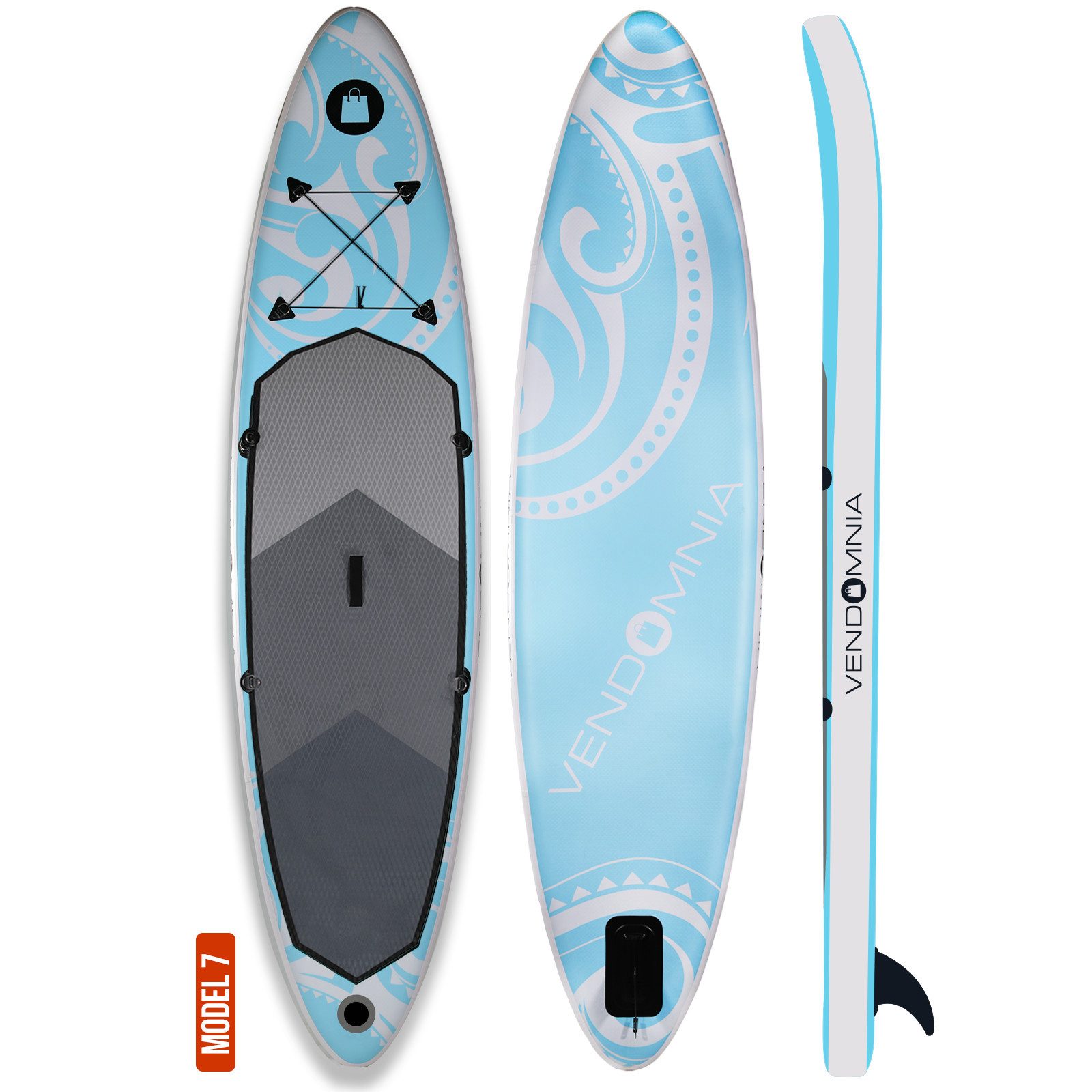 Inflatable SUP-Board Set - aufblasbar, Zubehör, Pumpe, Tragetasche