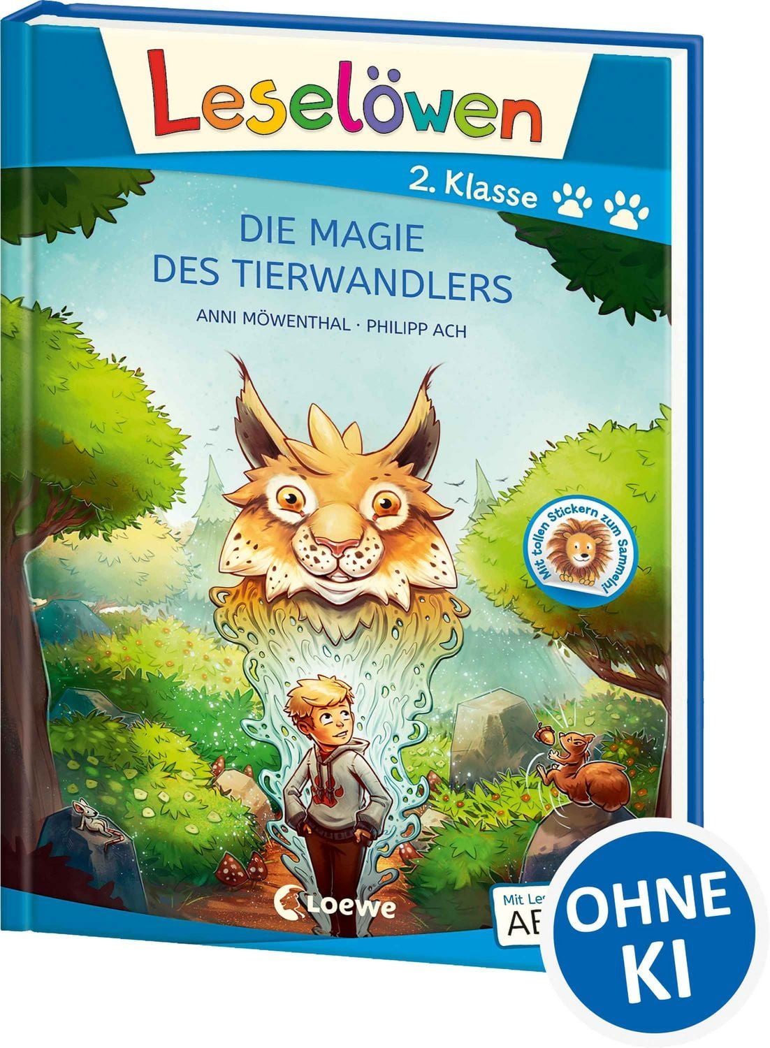 Leselöwen 2. Klasse - Die Magie des Tierwandlers (Großbuchstabenausgab / Anni Möwenthal