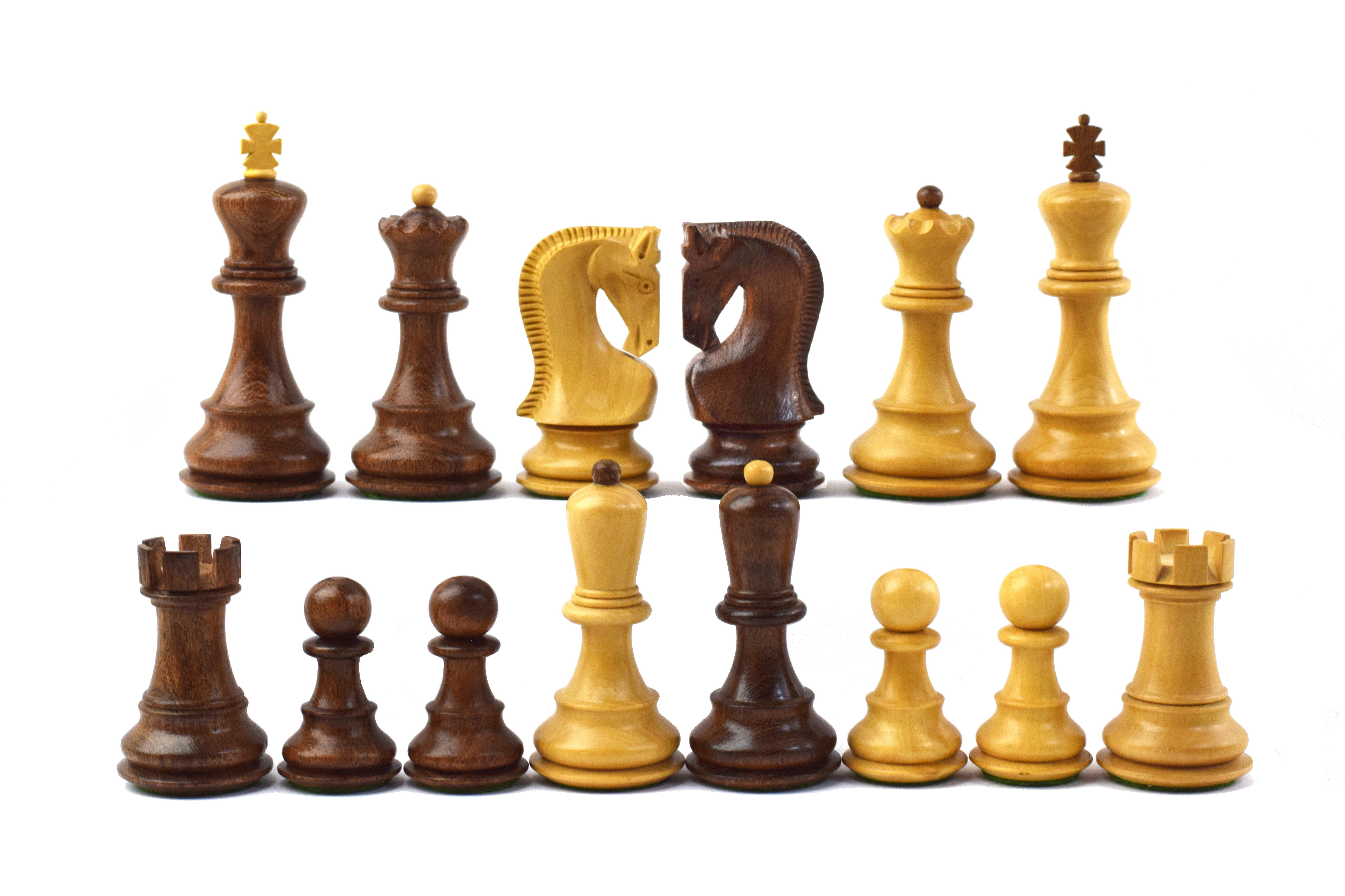 Spiel ROOGU 1959 Zagreb Series Zebra Schachfiguren Set Akazienholz KH 3.75''