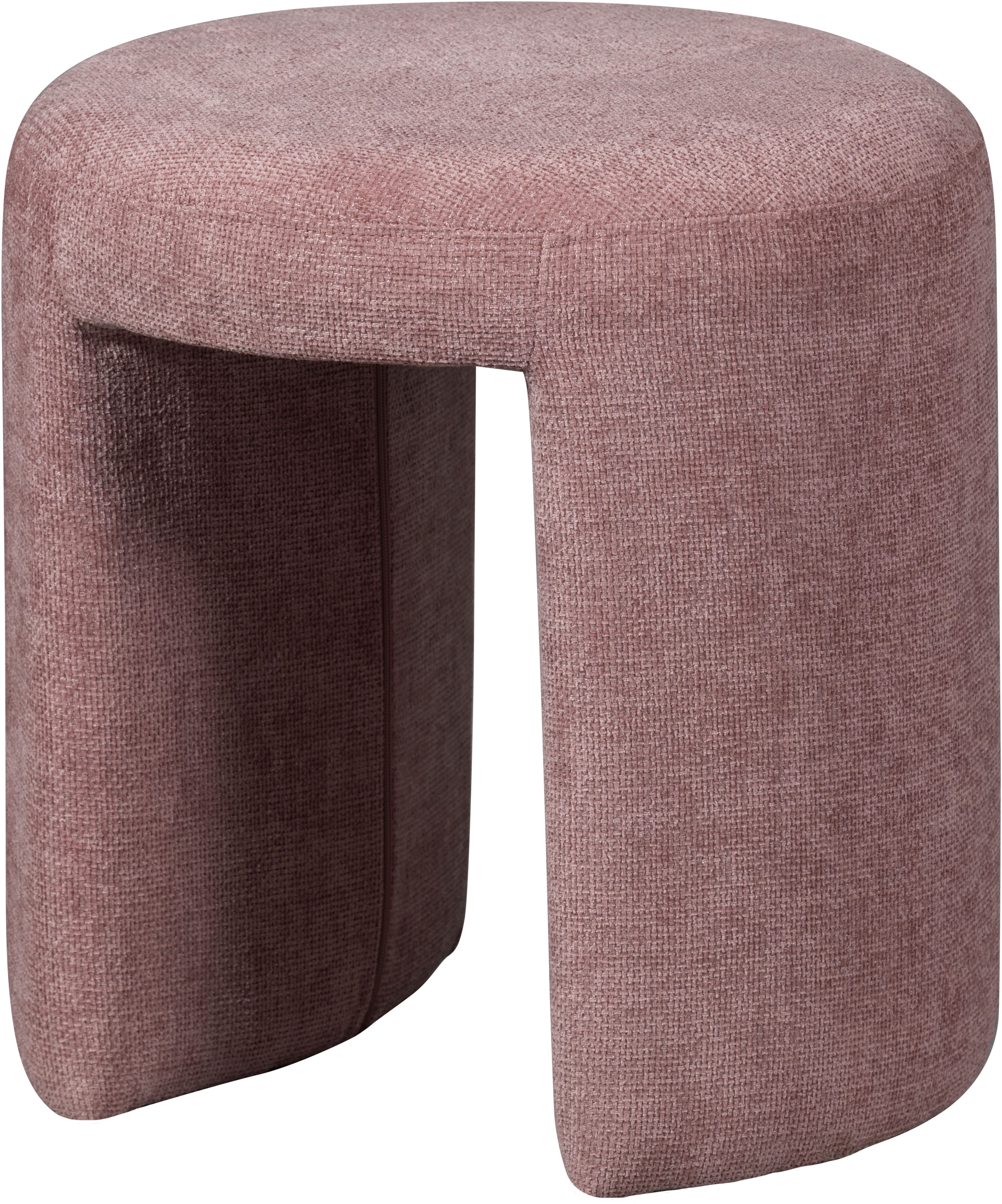 WOOOD Sitzhocker Charlie kompakte Form, vollständig gepolstertes B 45 x T 45 x H 47 cm, Sehr hohe Verschleißfestigkeit, Tragkraft 100 kg, mittlere Sitzhöhe