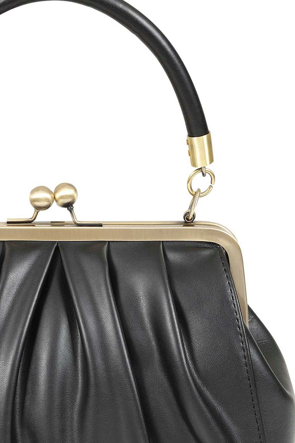 Banned Handtasche Scarlett Frame Schwarz, Rockabilly günstig online kaufen