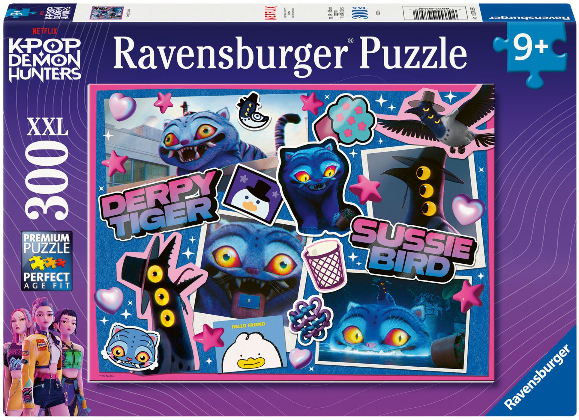 Ravensburger Puzzle KPop Demon Hunters - Derpy & Sussie, 300 Puzzleteile, Made in Germany
