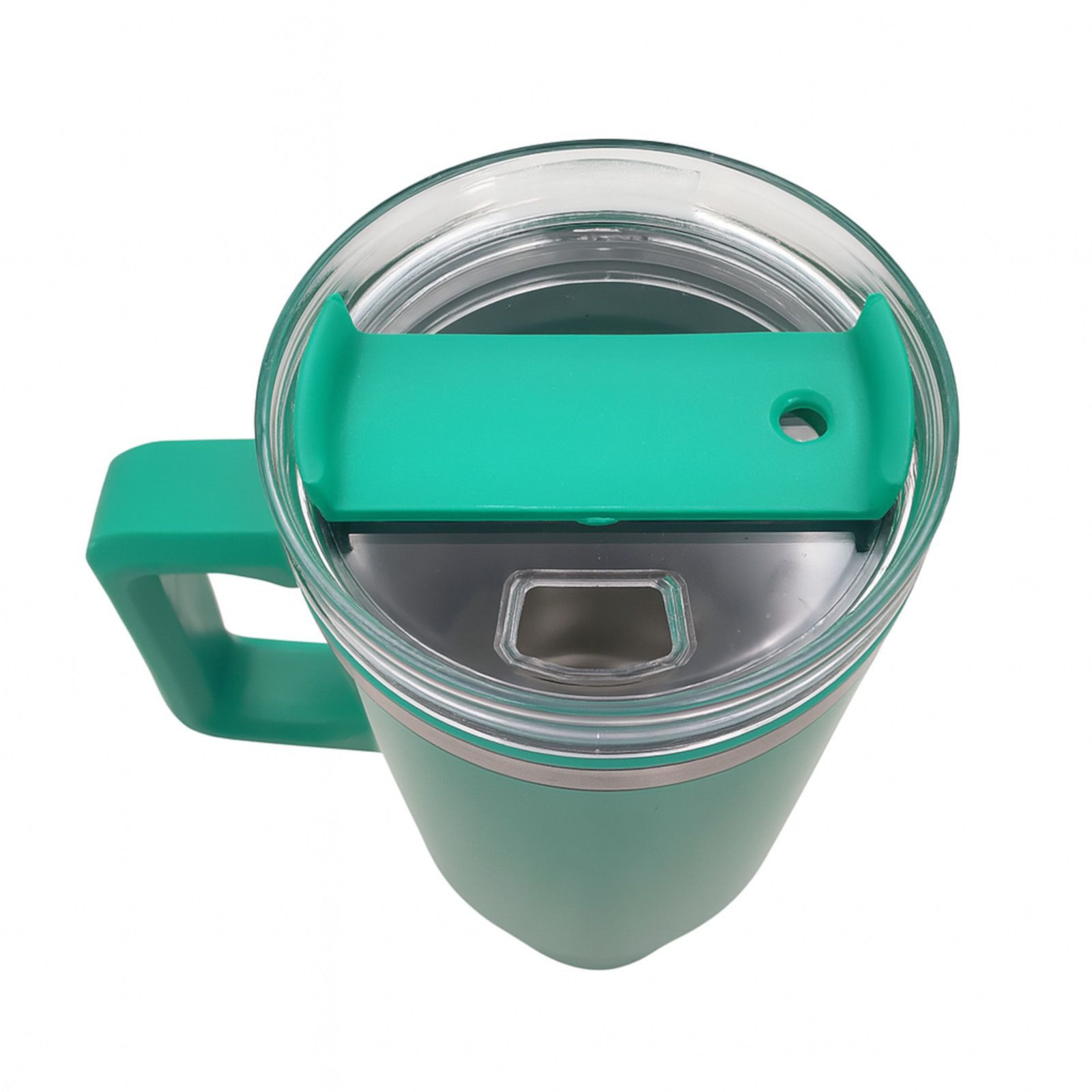 BURI Thermobecher XXL Isolierbecher 1,2L Edelstahl Strohhalm Thermobecher Trinkbecher, Edelstahl