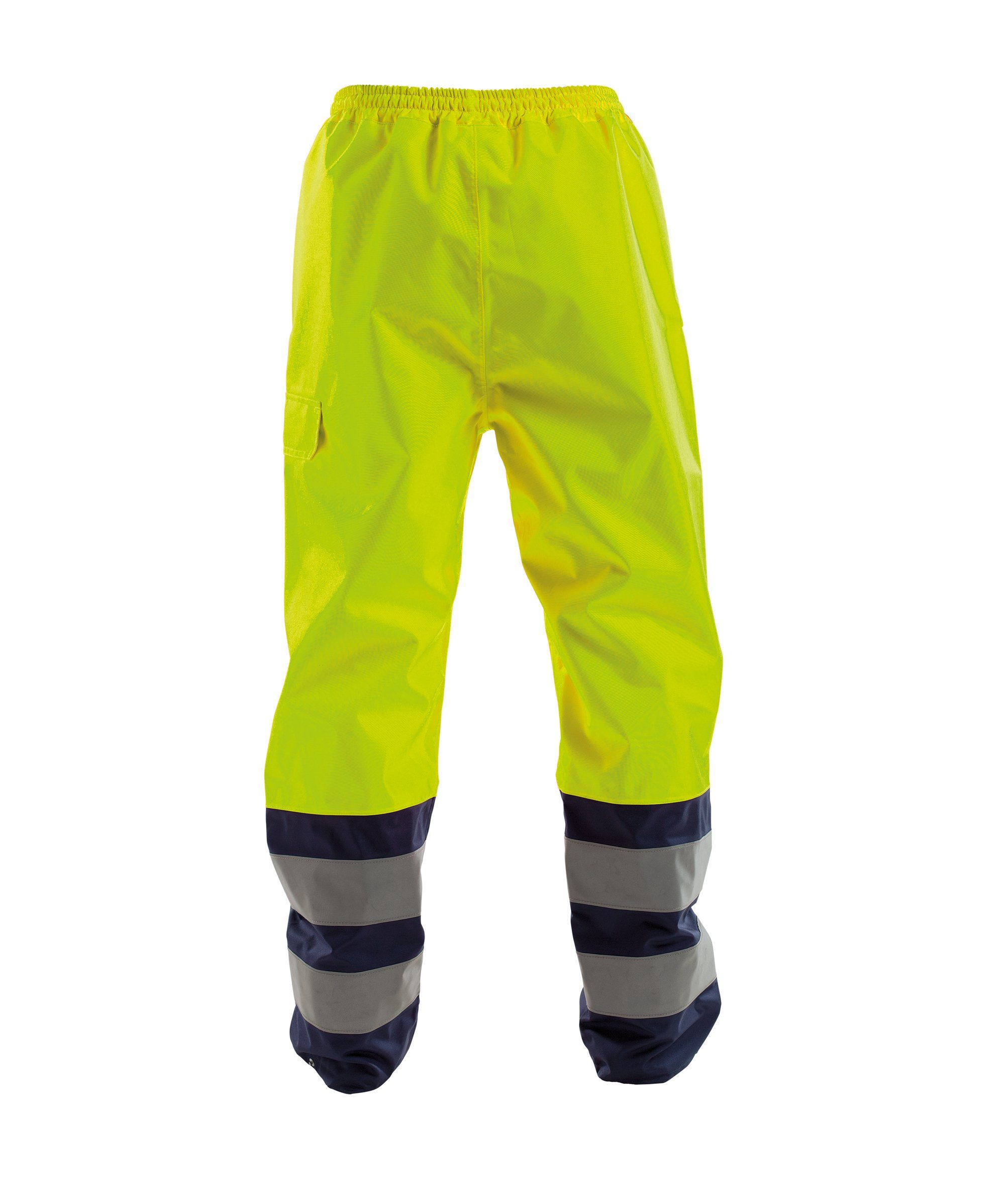 neongelb/dunkelblau Dassy Regenhose (1-tlg) Warnschutz-Regenhose Sola