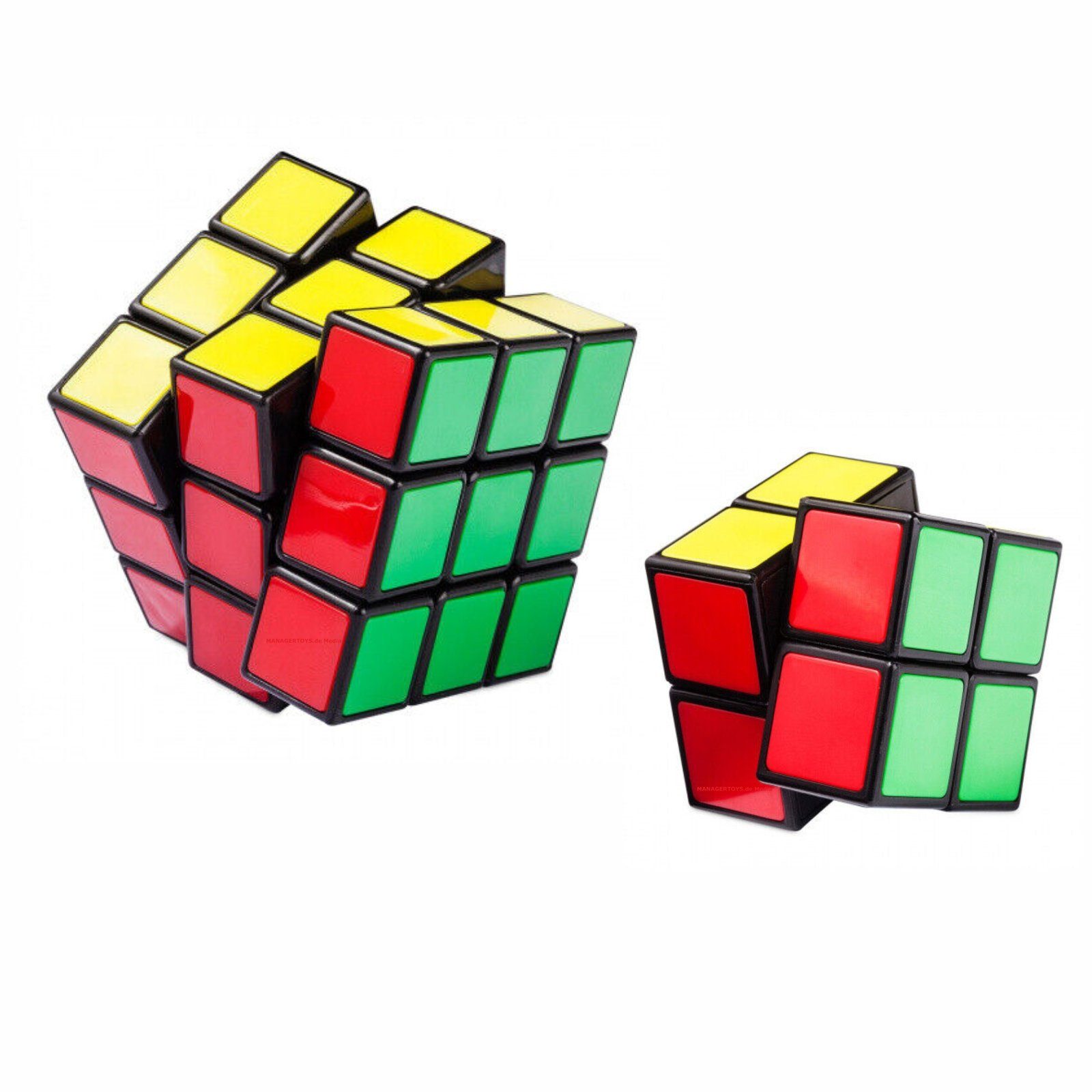 Rubik´s 3D-Puzzle Original Rubik's Cube 3 x 3 und 2 x 2 BASIC SET zwei Zauberwürfel, Puzzleteile
