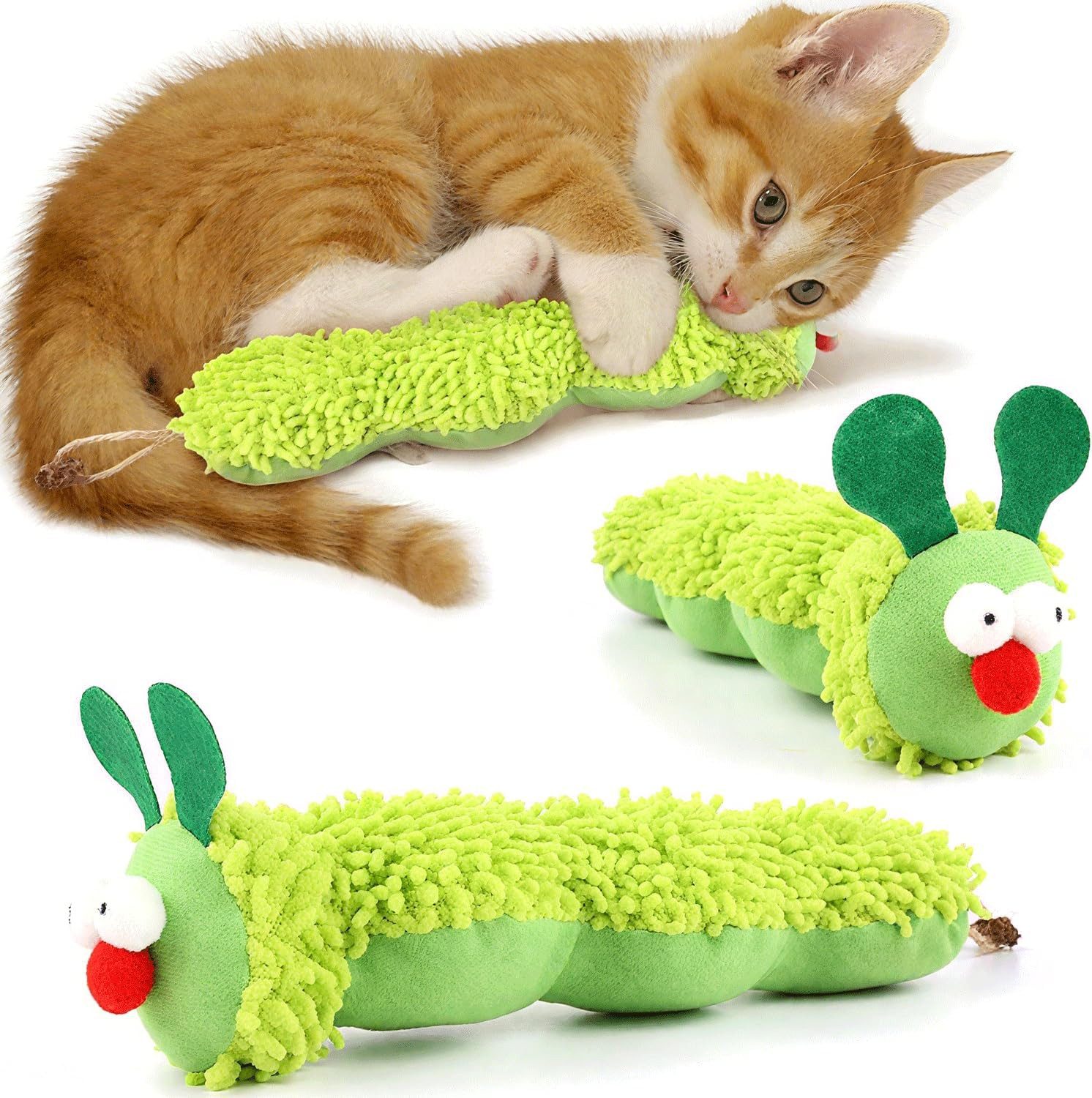 FELIXLEO Tierkuscheltier Katzenminze Spielzeug interaktiv Plüsch Kissen Zahnhygiene Katze, (1-tlg)